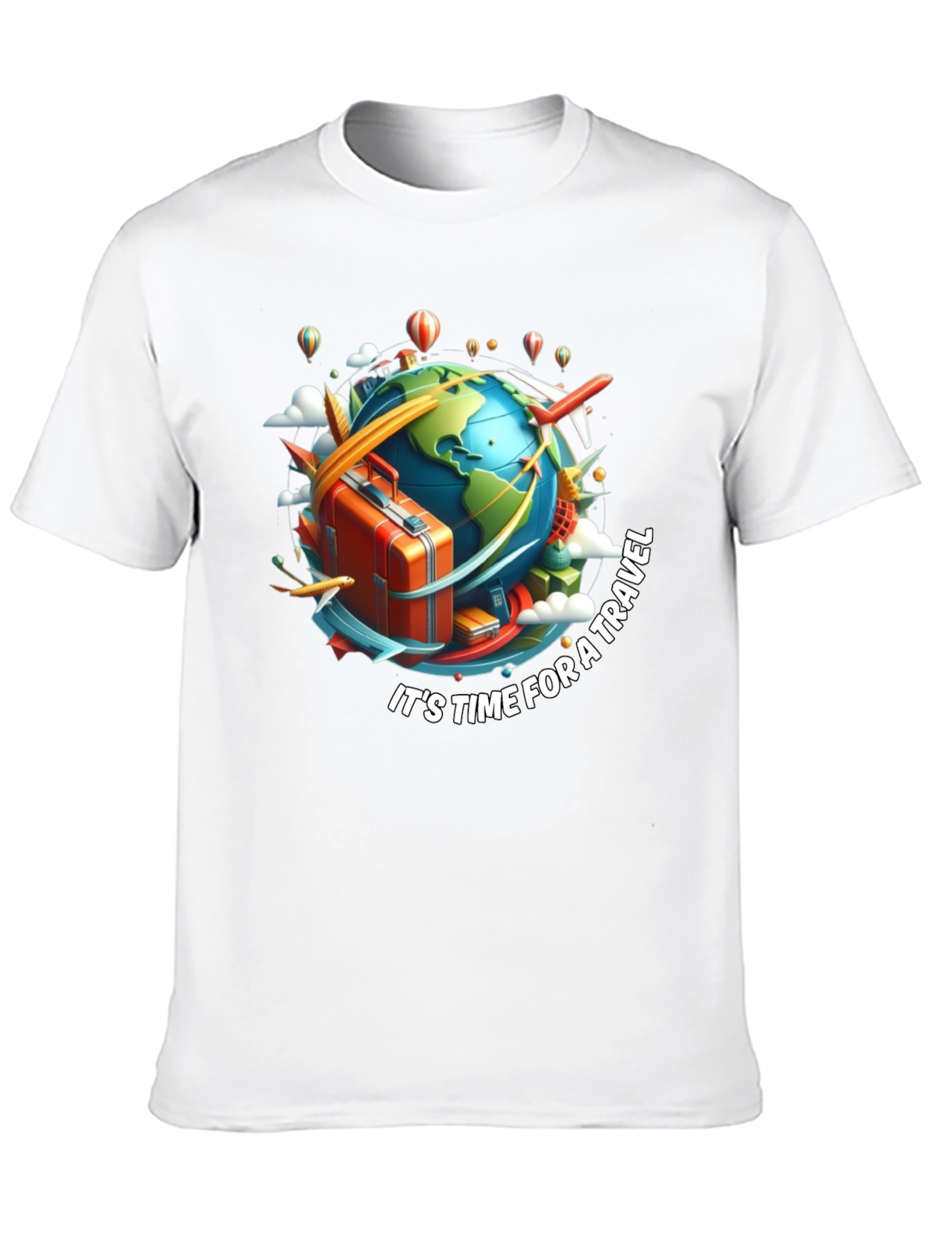 Travel Time Black T-Shirt