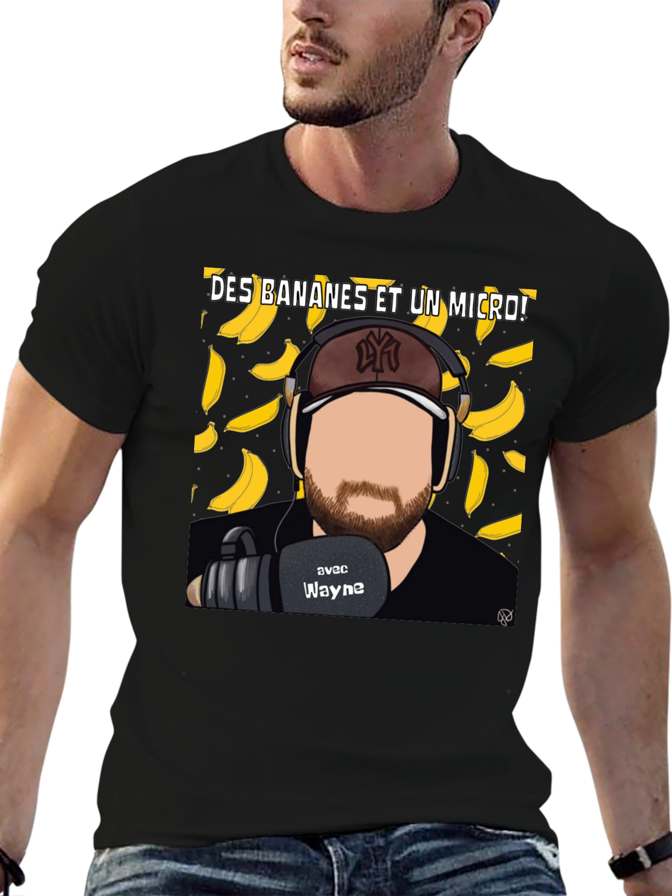 Bananas and a Mic T-Shirt - Podcast Tee