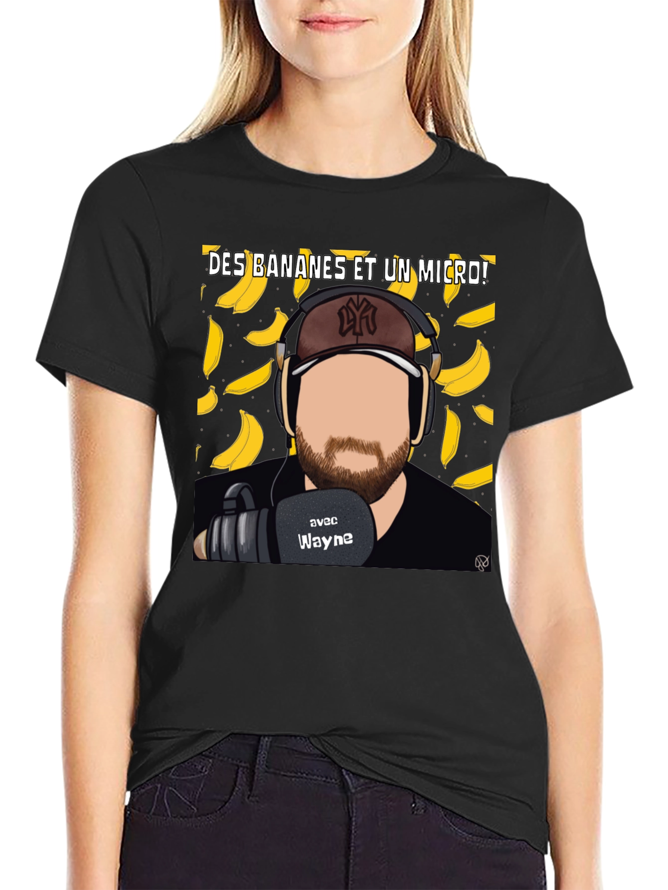Bananas and a Mic T-Shirt - Podcast Tee
