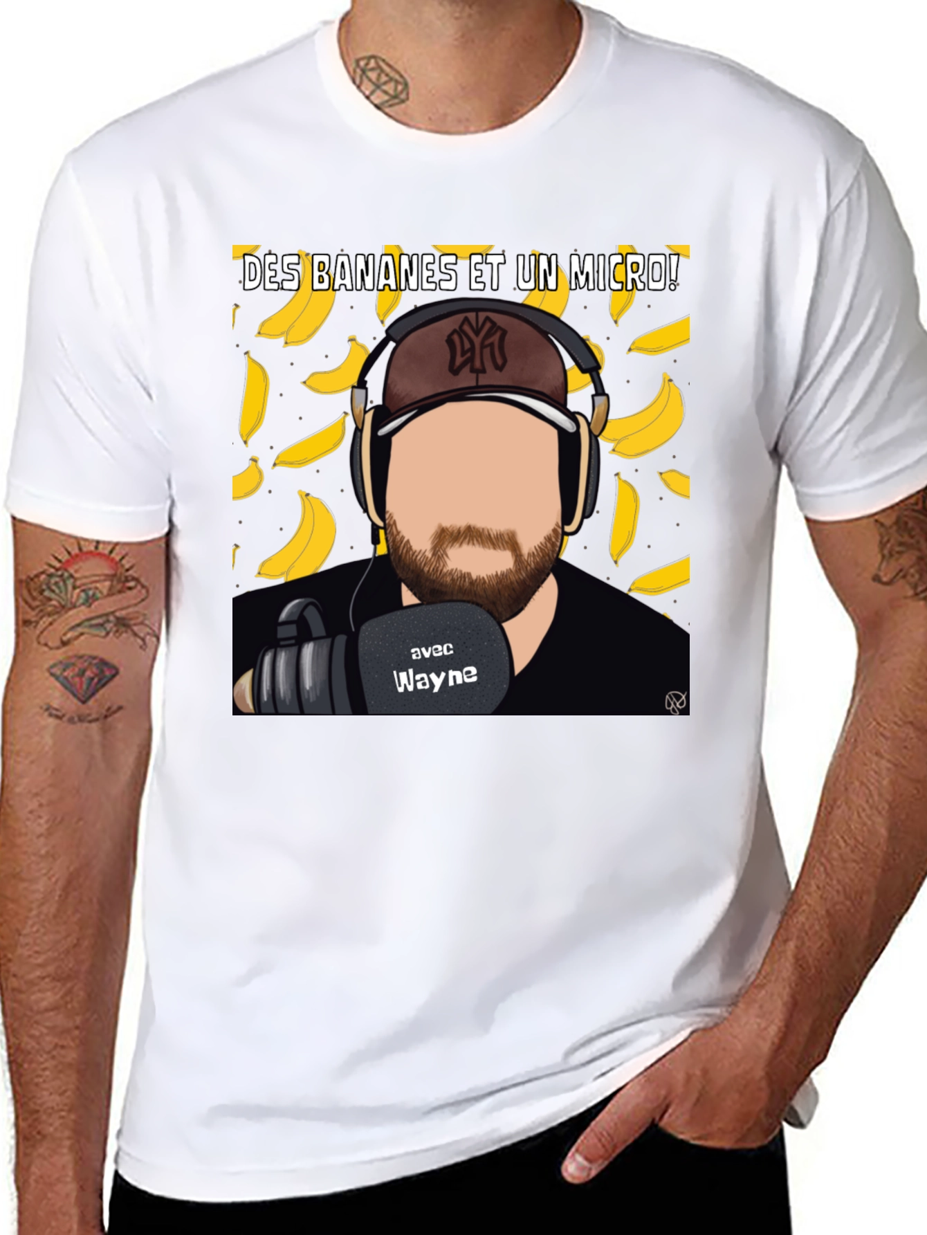 Bananas and a Mic T-Shirt - Podcast Tee