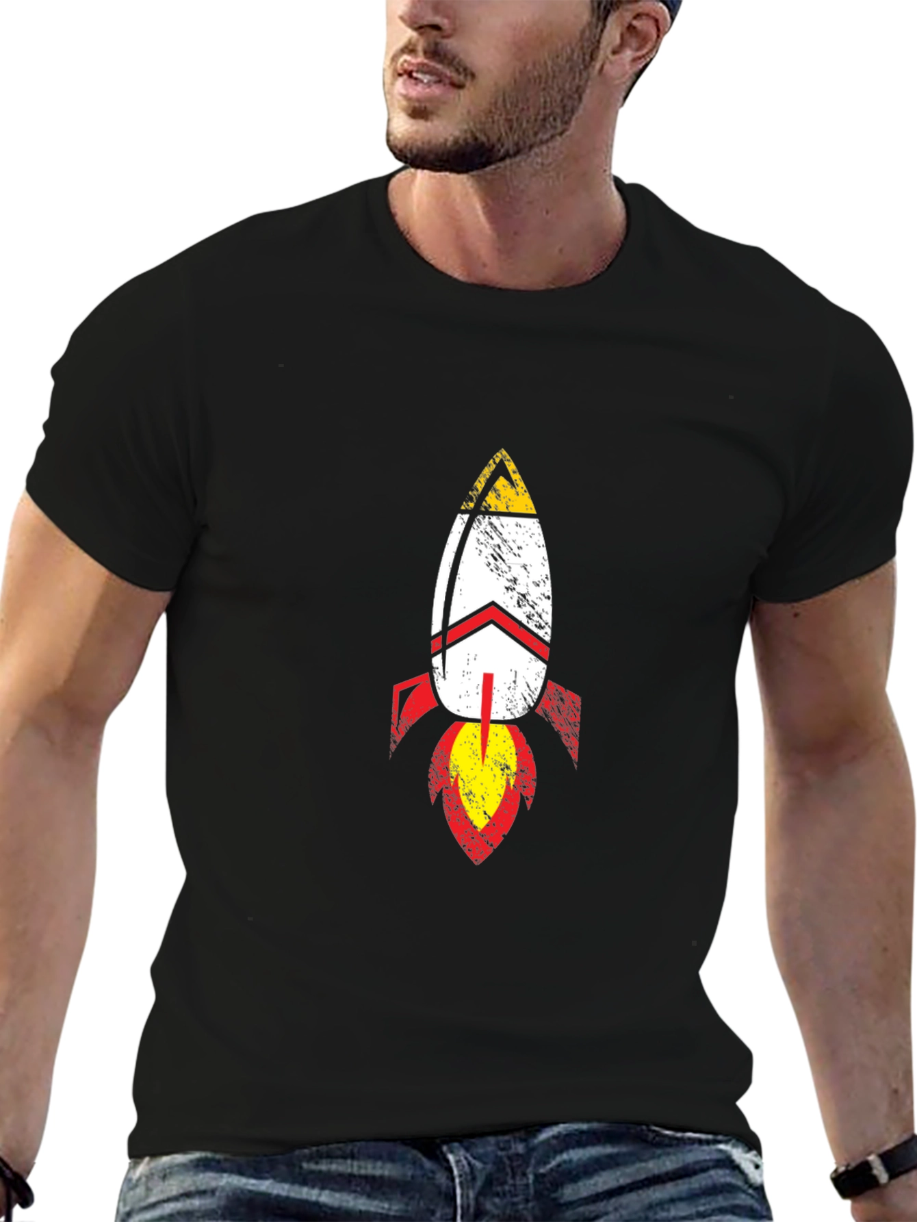 Retro Rocket T-Shirt - Space Age Design