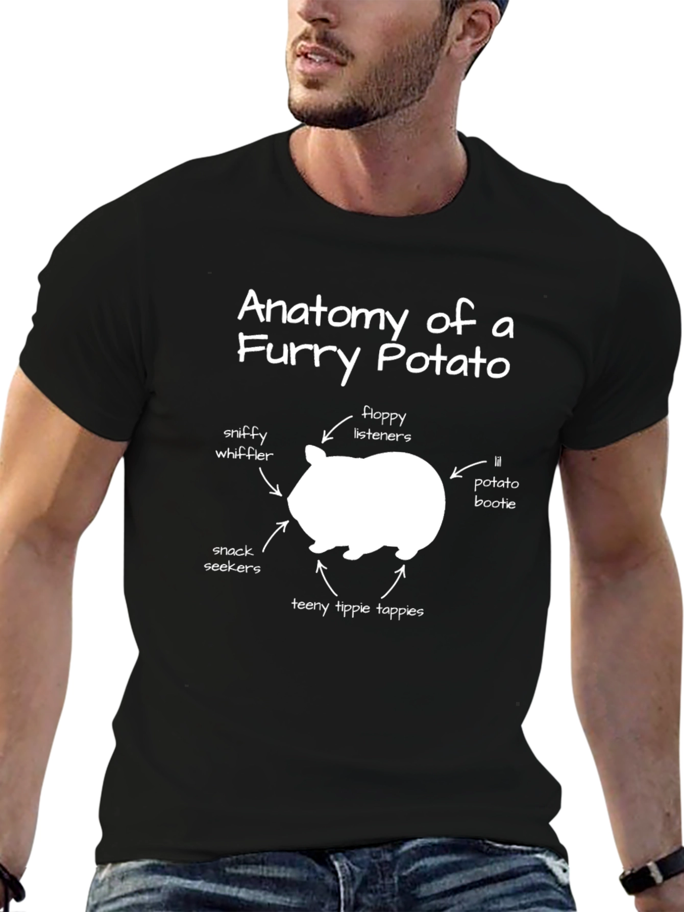 Anatomy of a Furry Potato T-Shirt