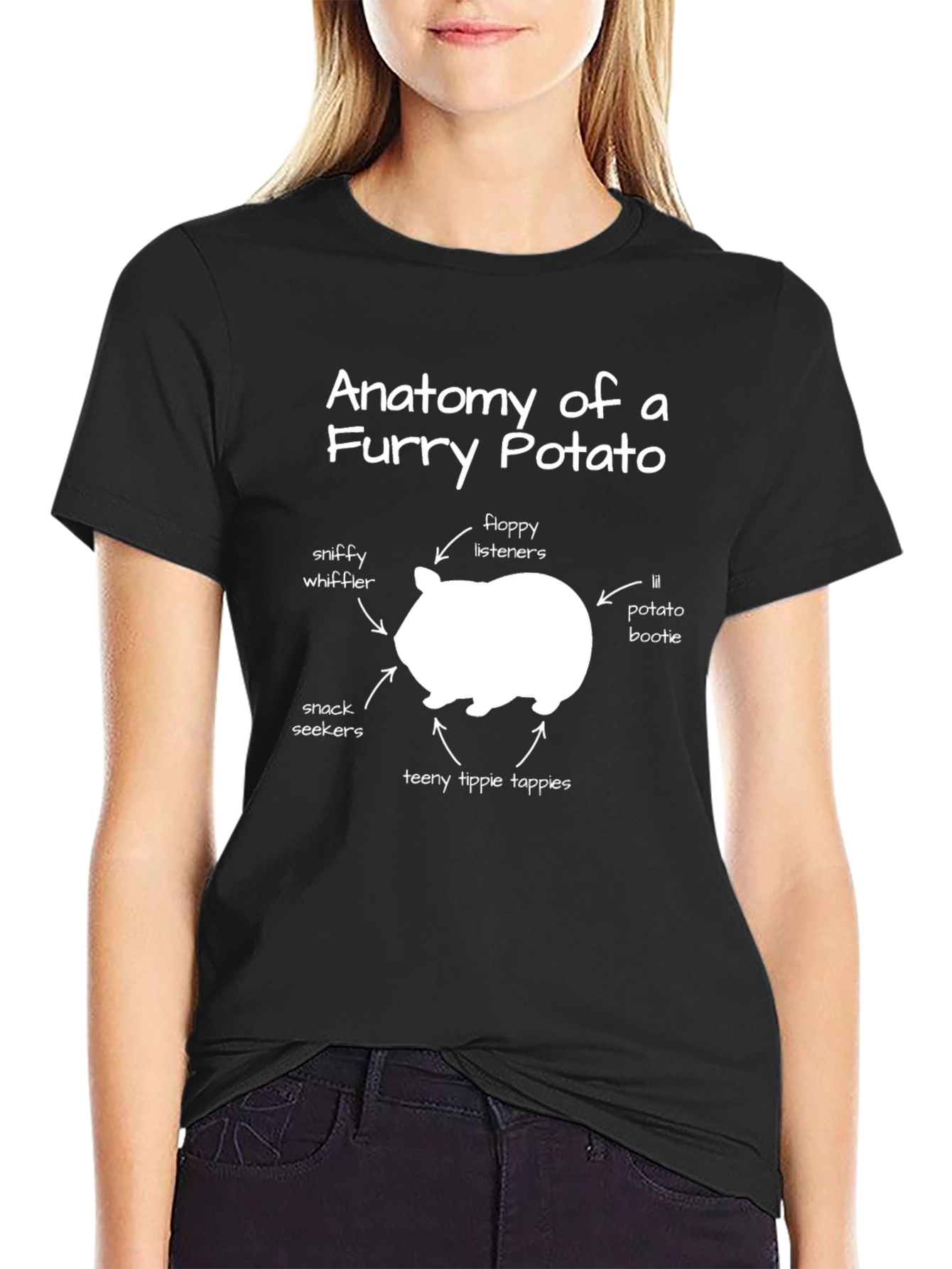 Anatomy of a Furry Potato T-Shirt