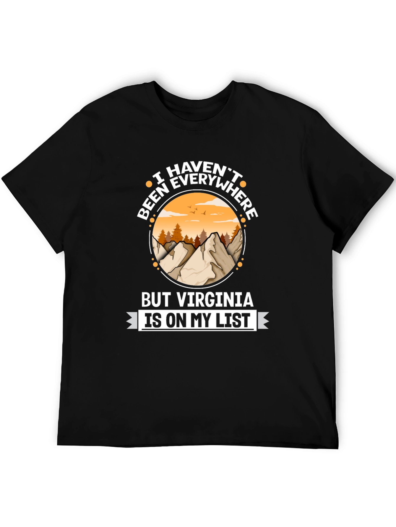 Virginia Travel List T-Shirt - Adventure Awaits!