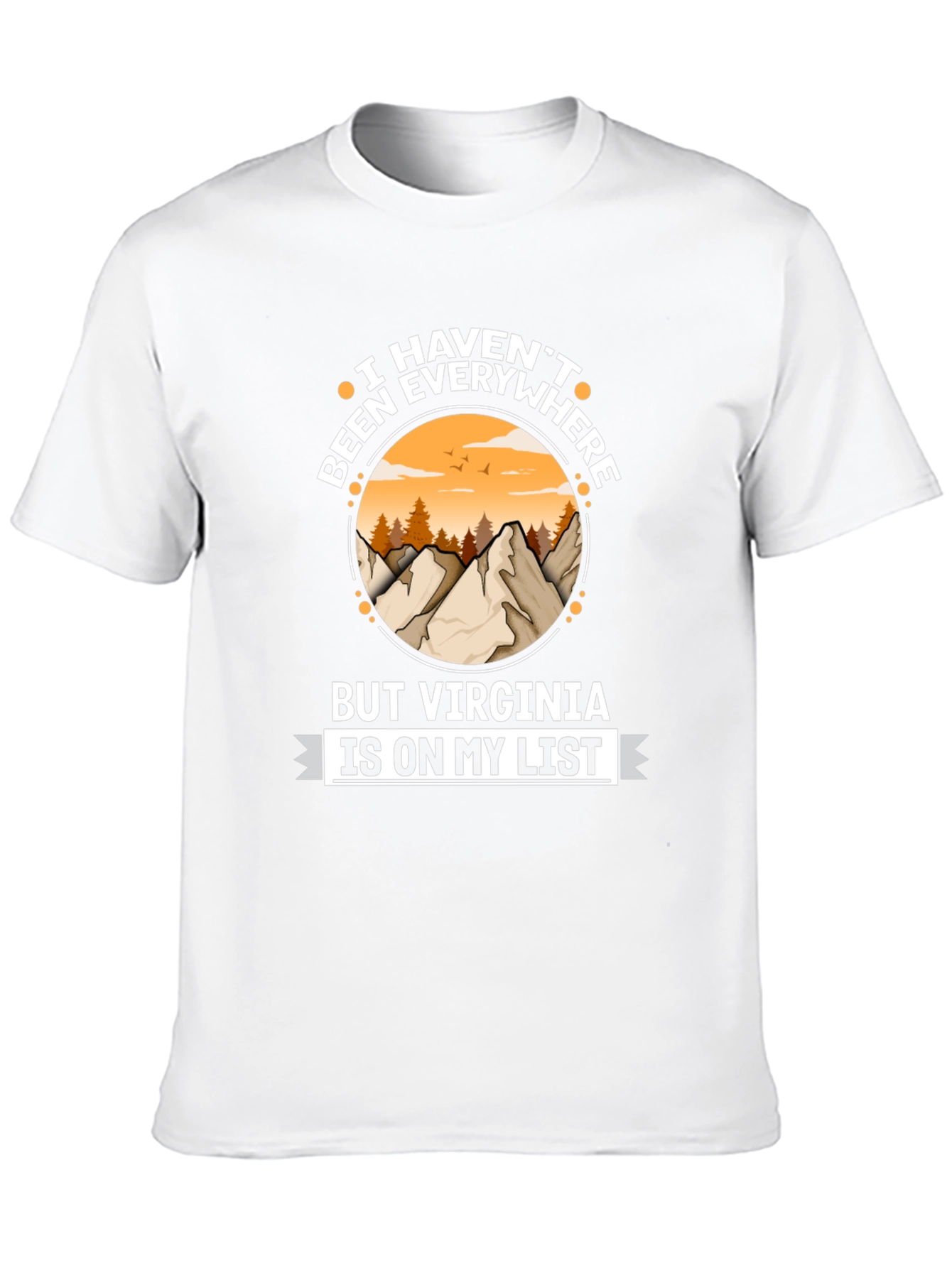 Virginia Travel List T-Shirt - Adventure Awaits!