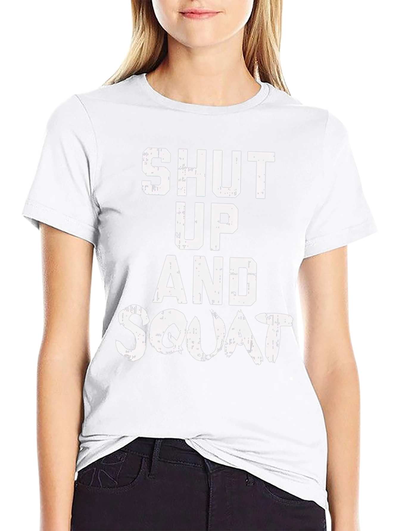 Shut Up and Squat Black Graphic Tee