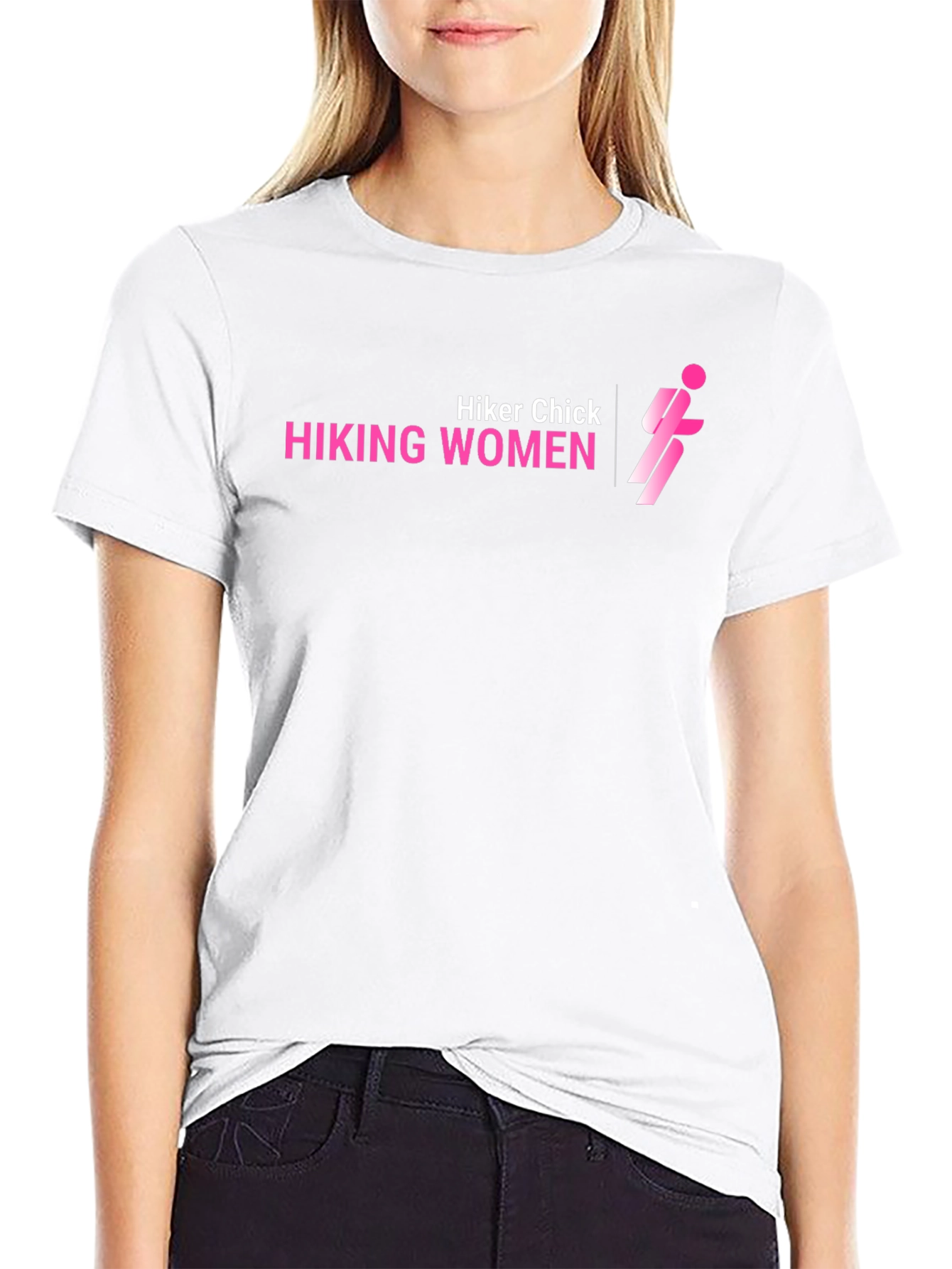 Hiker Chick Hiking Women Black Graphic Tee