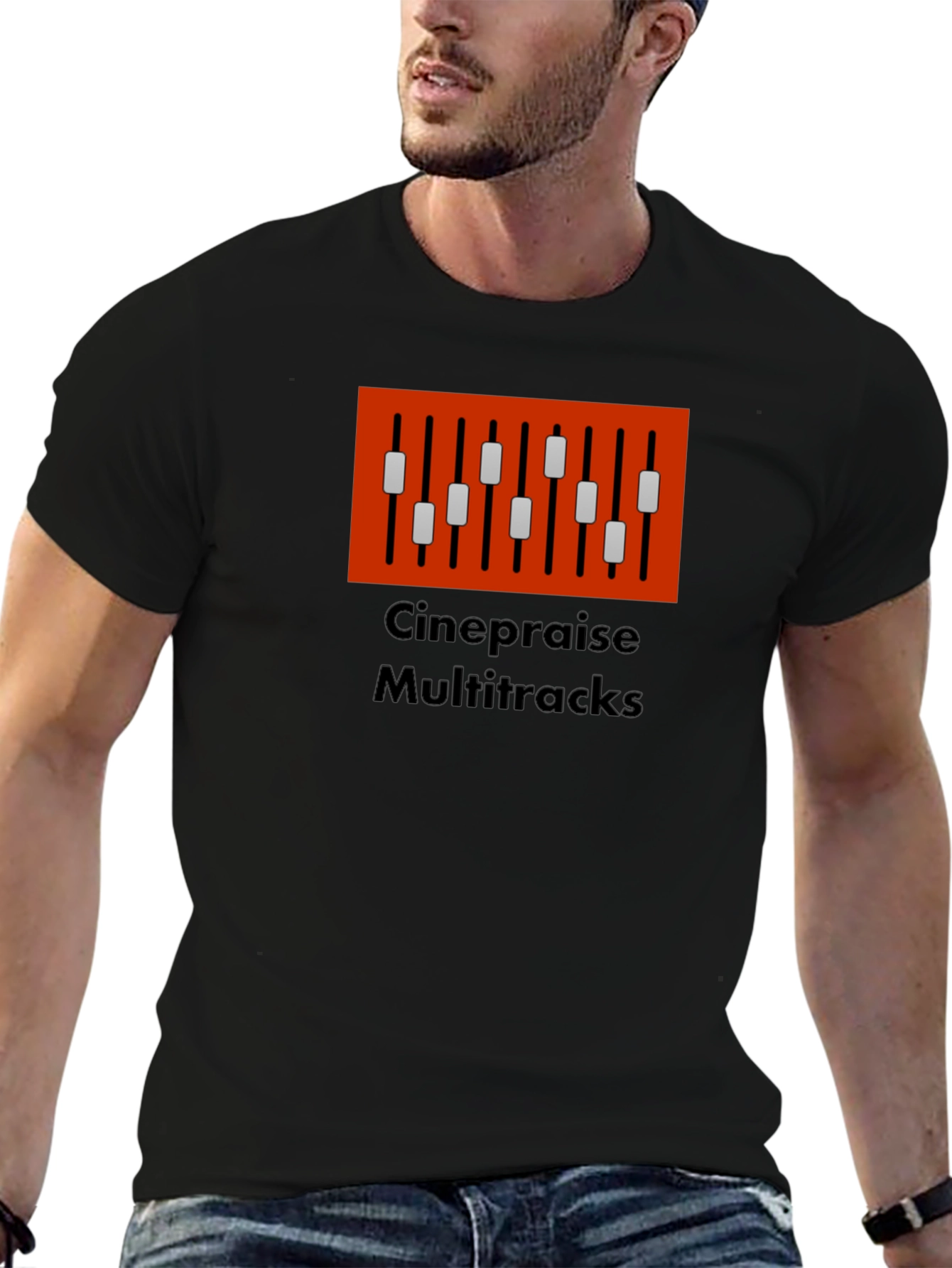 Cinepraise Multitracks Graphic T-Shirt - Musician Apparel