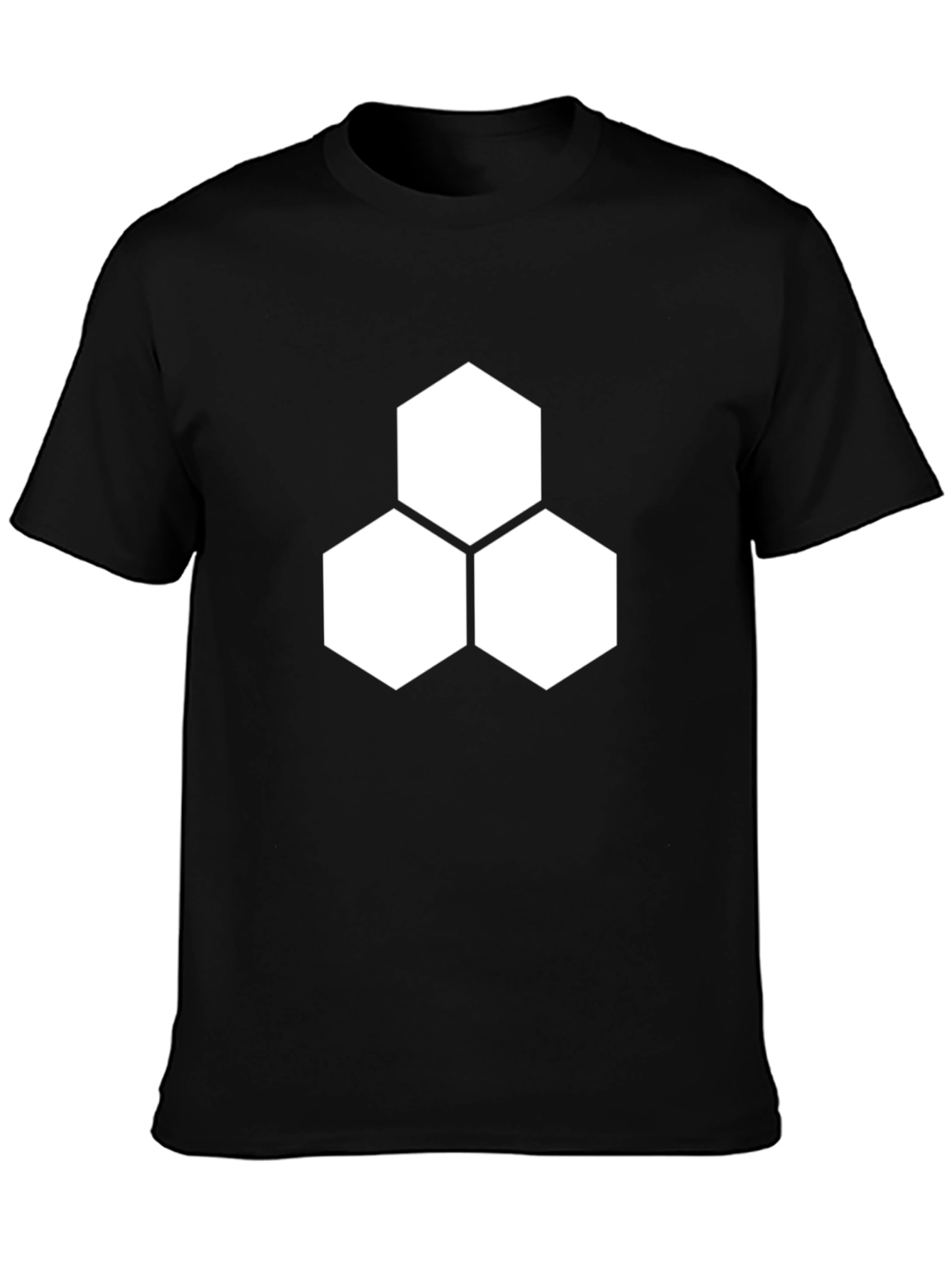 Geometric Hexagon T-Shirt - Modern Minimalist Design