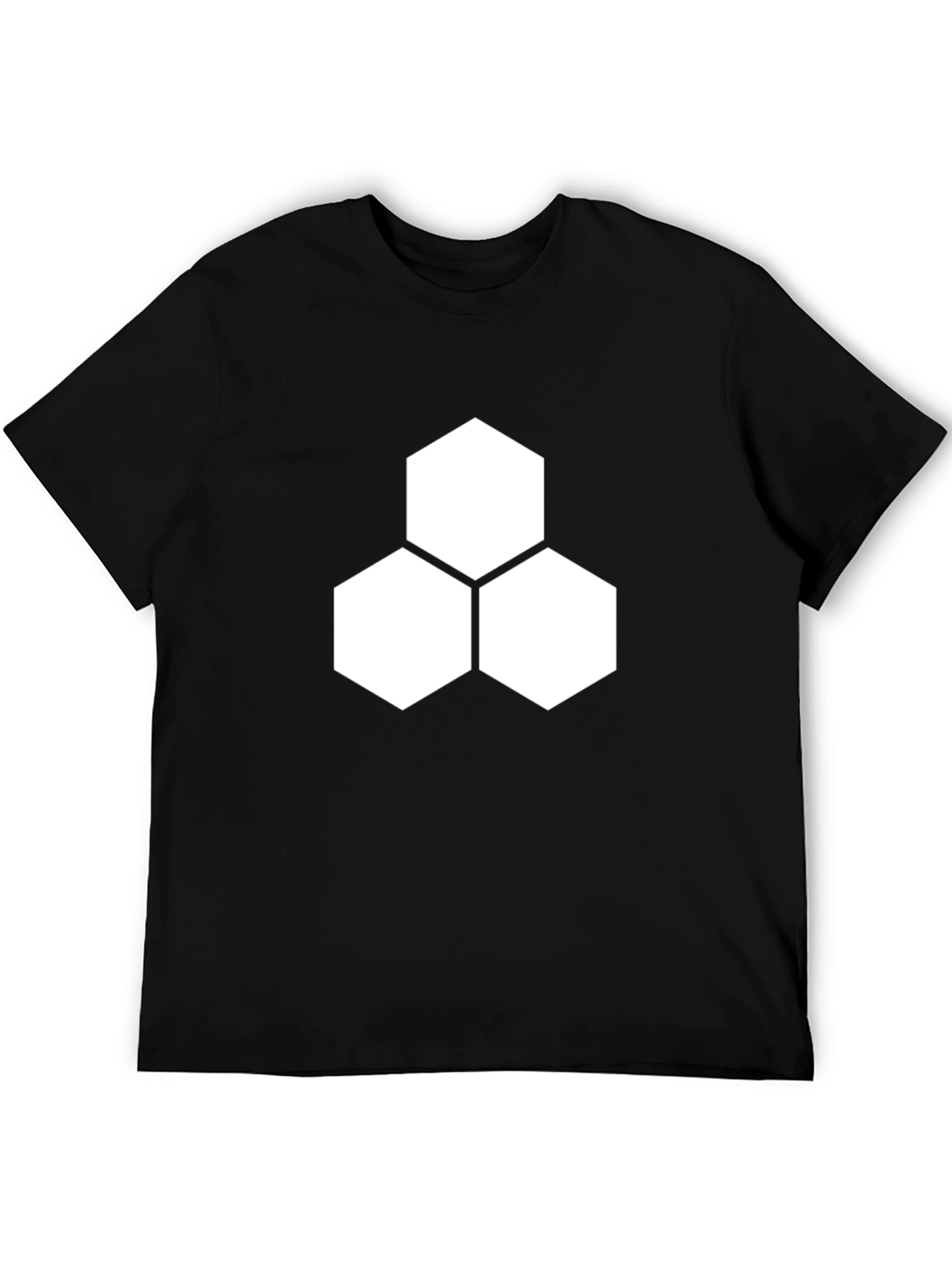 Geometric Hexagon T-Shirt - Modern Minimalist Design