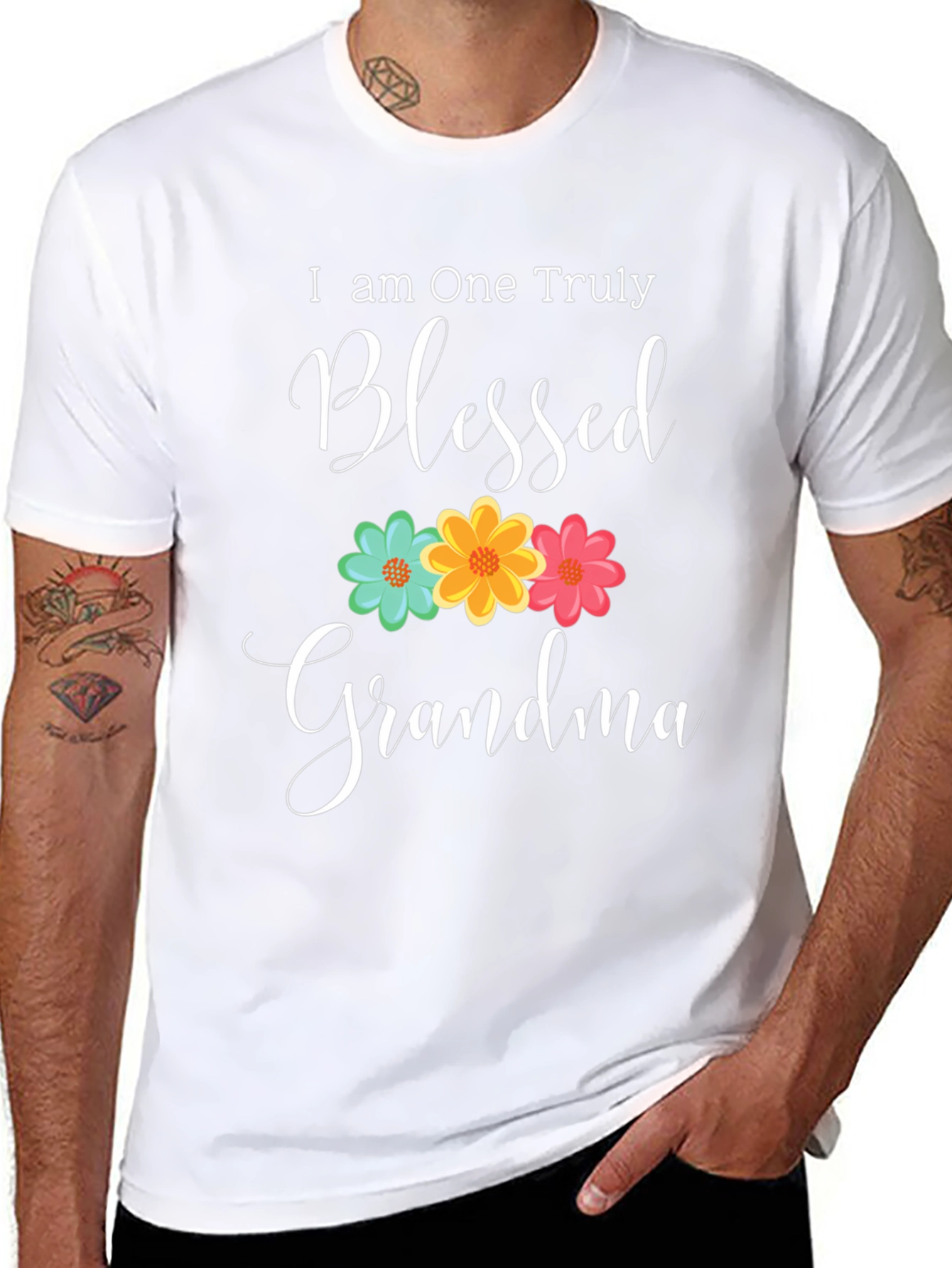 Blessed Grandma Floral Graphic Tee