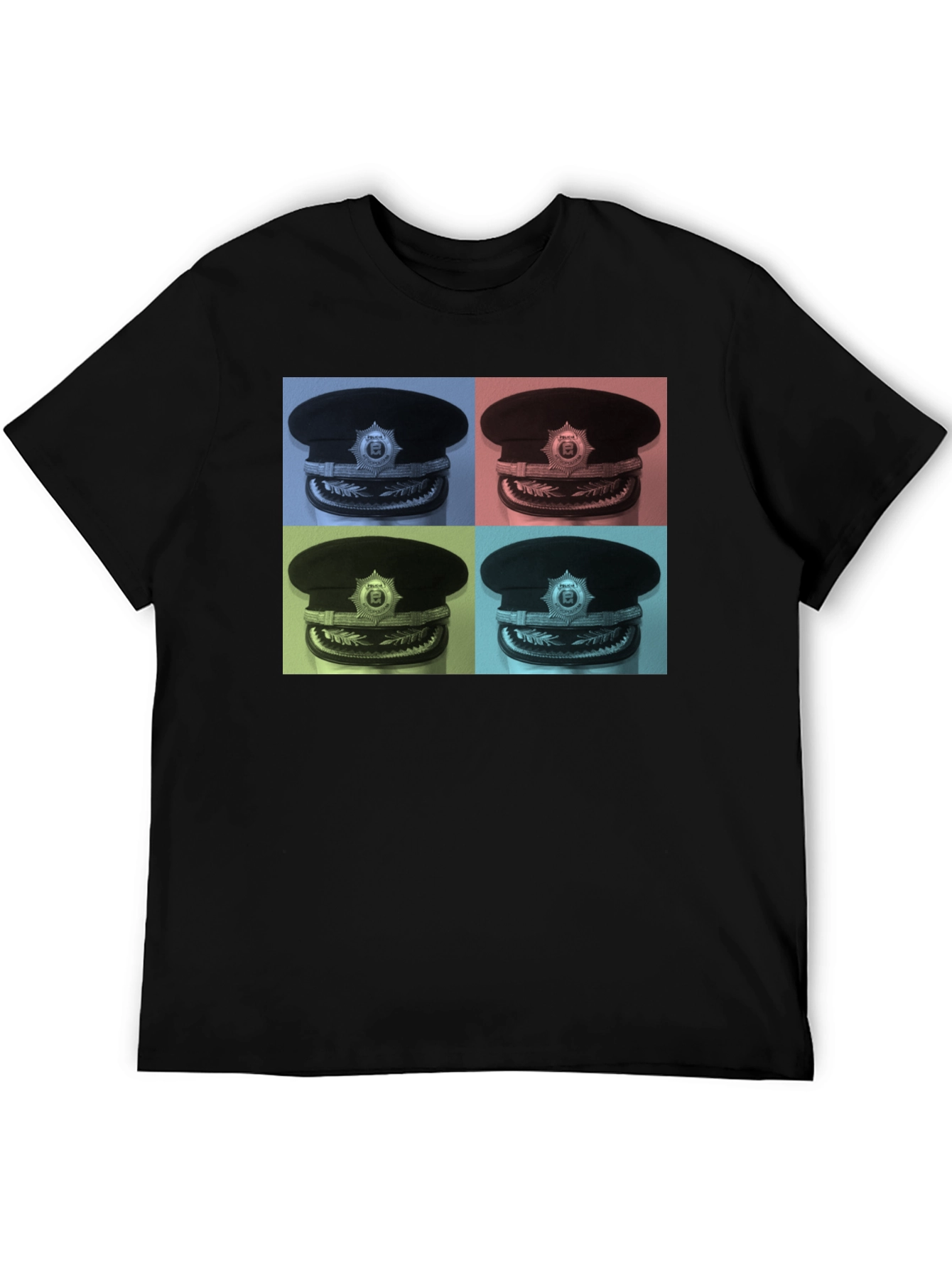 Pop Art Police Hat Graphic Tee