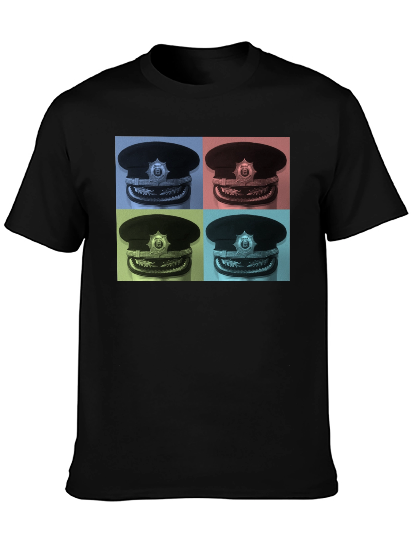 Pop Art Police Hat Graphic Tee