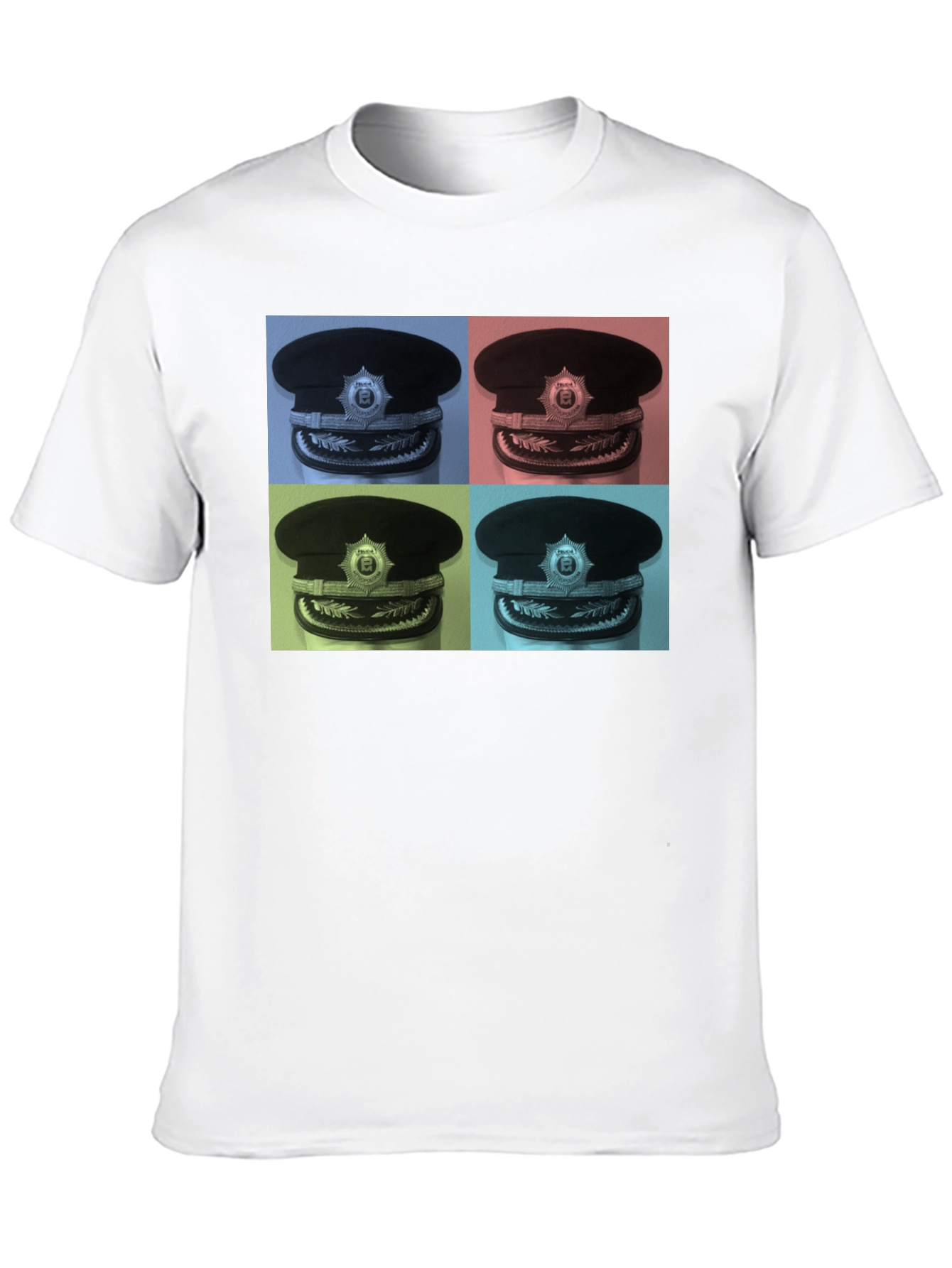 Pop Art Police Hat Graphic Tee