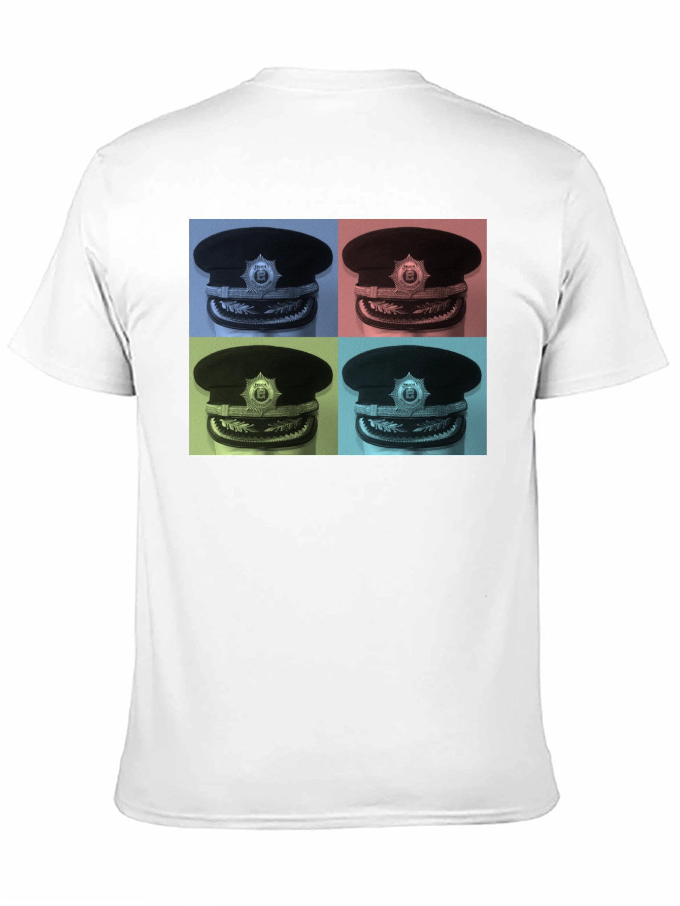 Pop Art Police Hat Graphic Tee