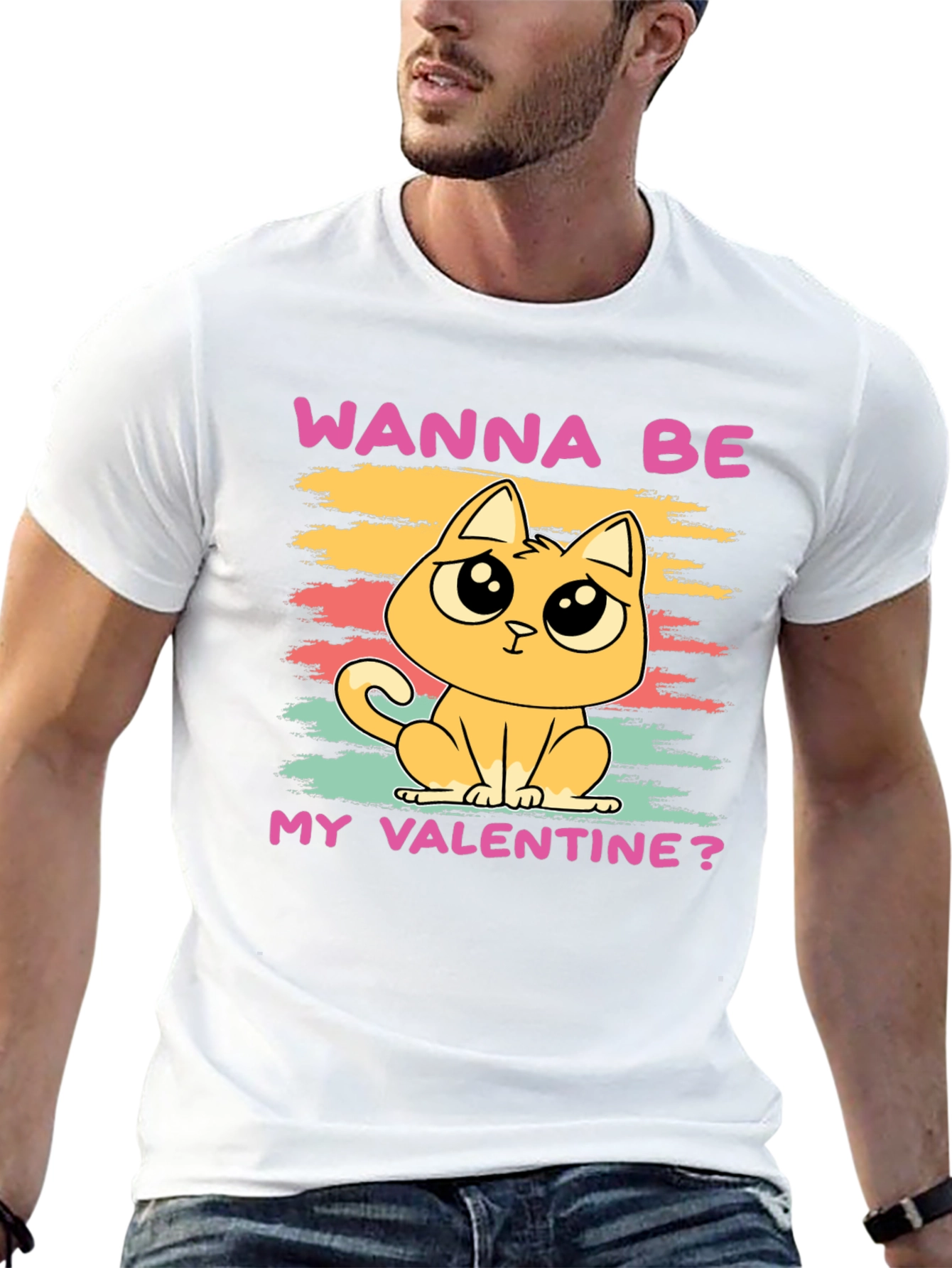 Wanna Be My Valentine? Cat T-Shirt