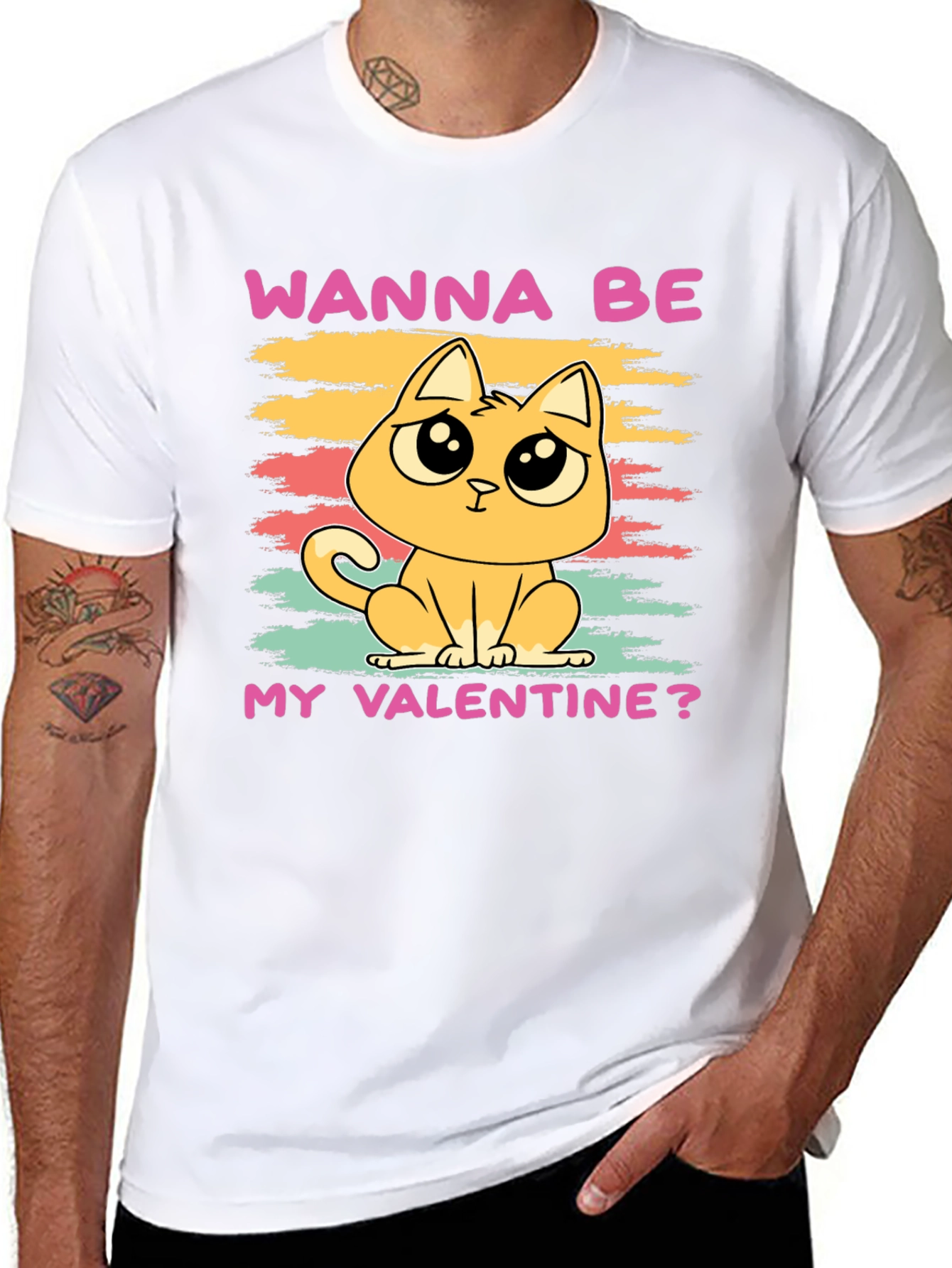 Wanna Be My Valentine? Cat T-Shirt