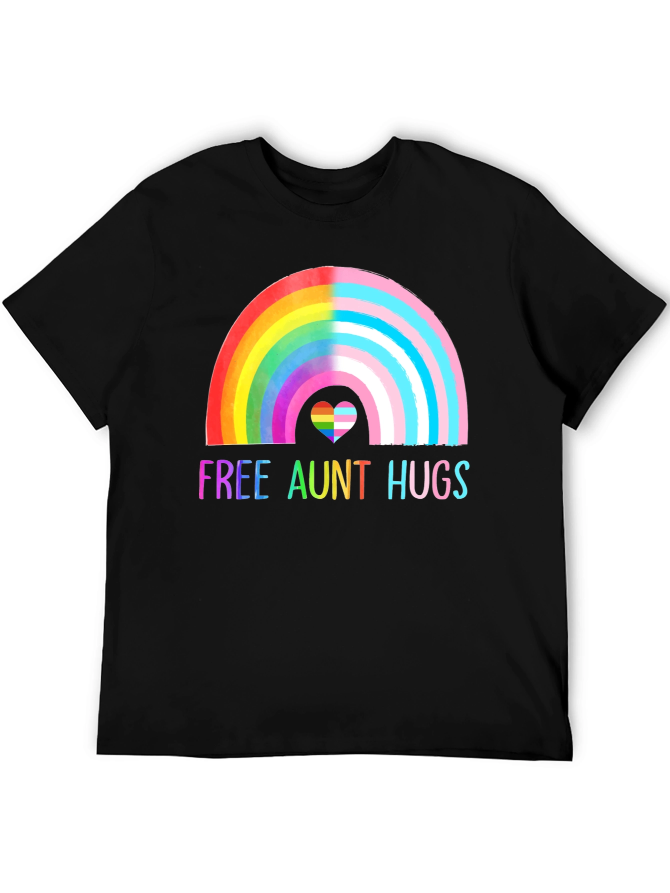 Free Aunt Hugs Pride T-Shirt LGBT Rainbow Tee