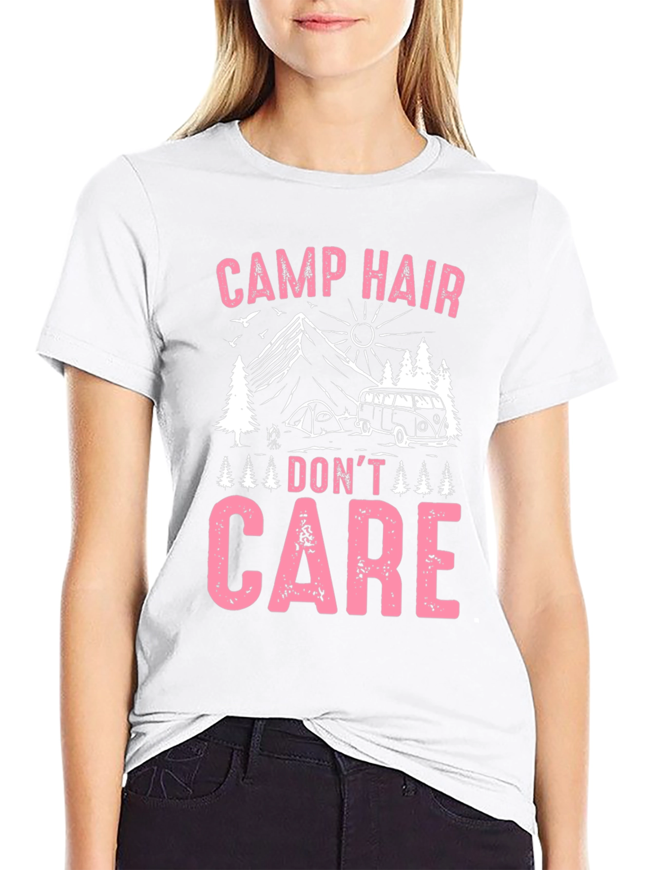 Camp Hair Dont Care Graphic Tee