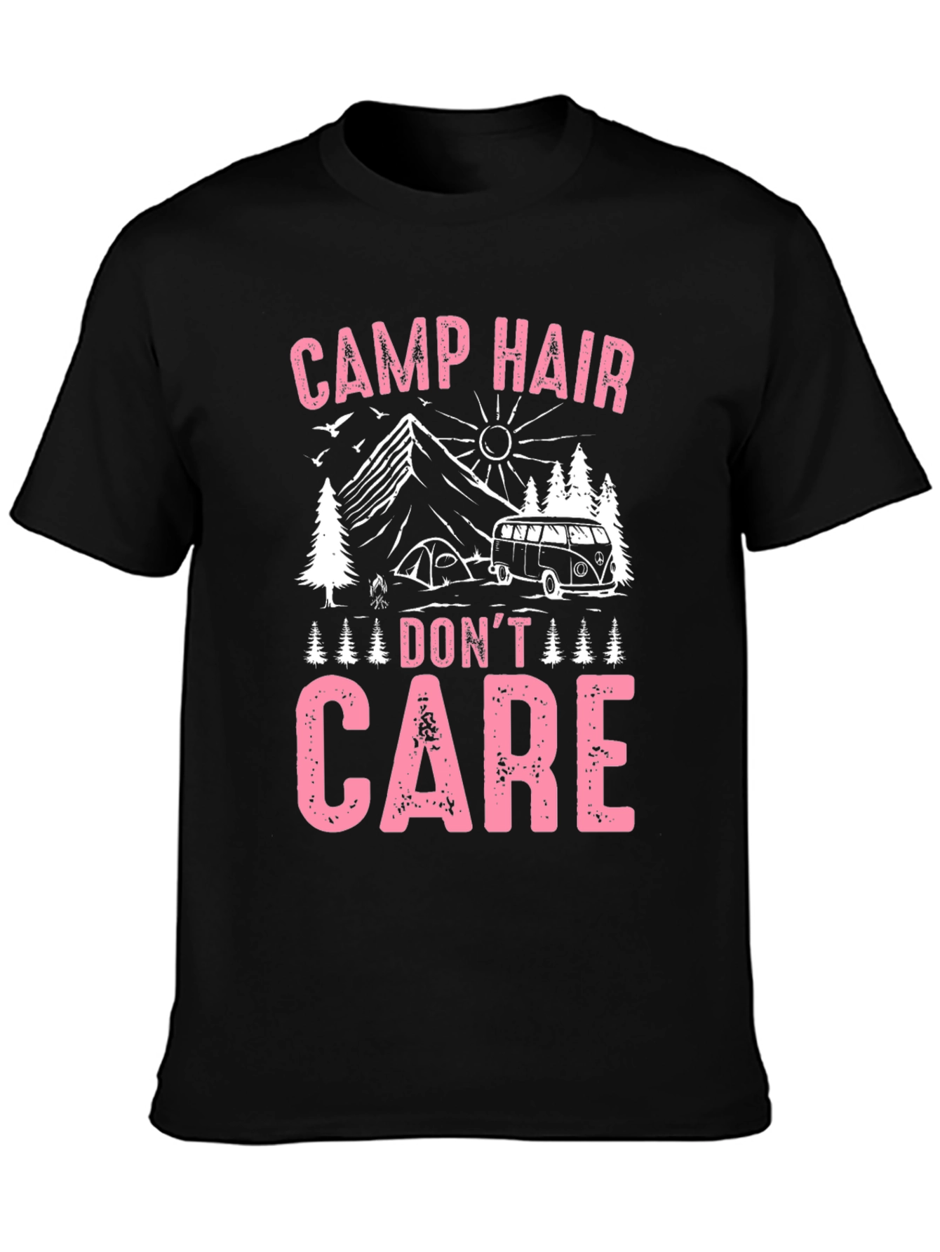 Camp Hair Dont Care Graphic Tee
