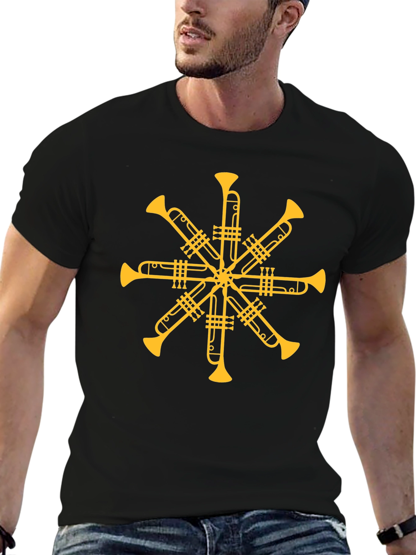 Trumpet Starburst T-Shirt - Musician Graphic Tee