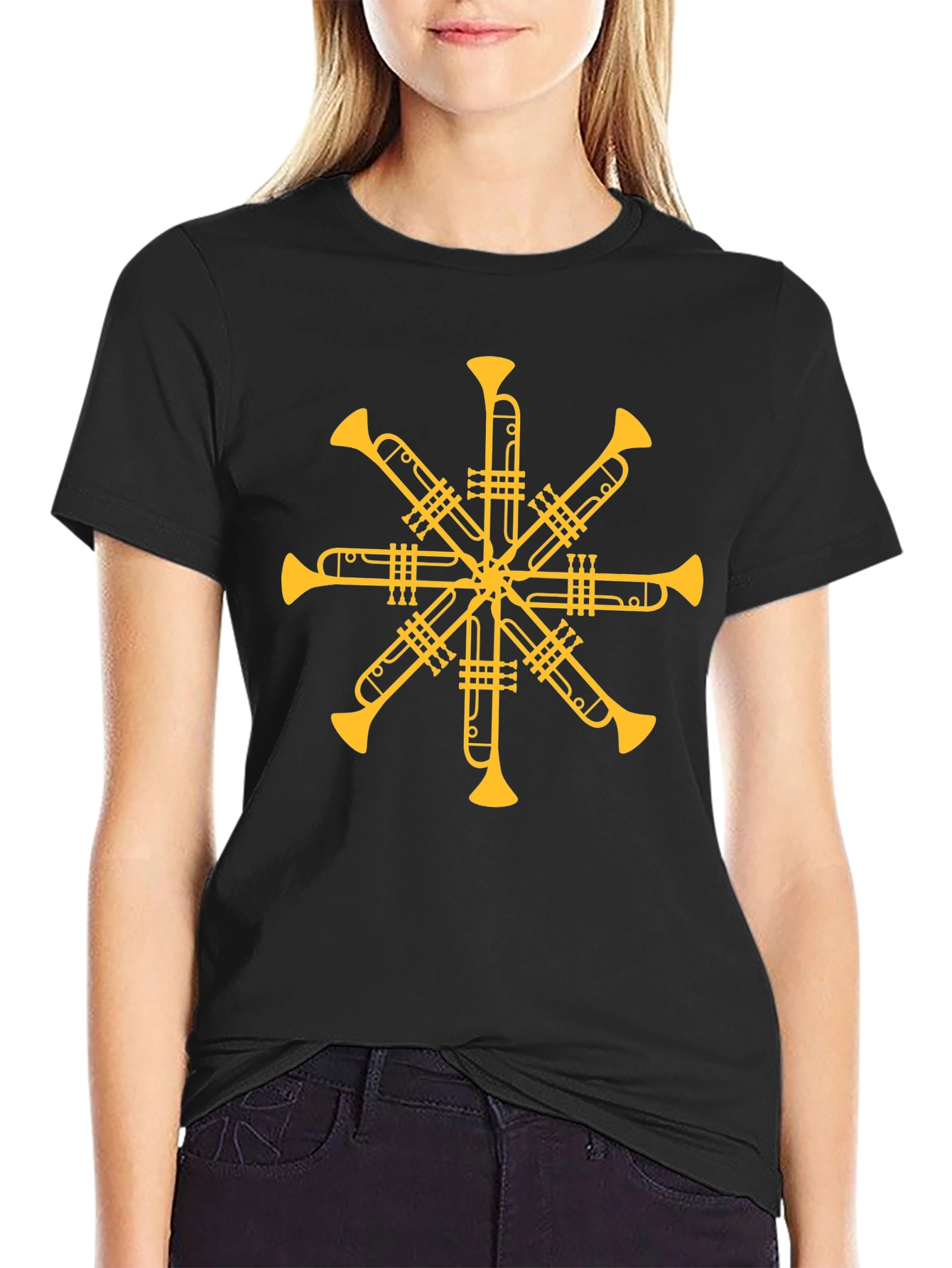 Trumpet Starburst T-Shirt - Musician Graphic Tee