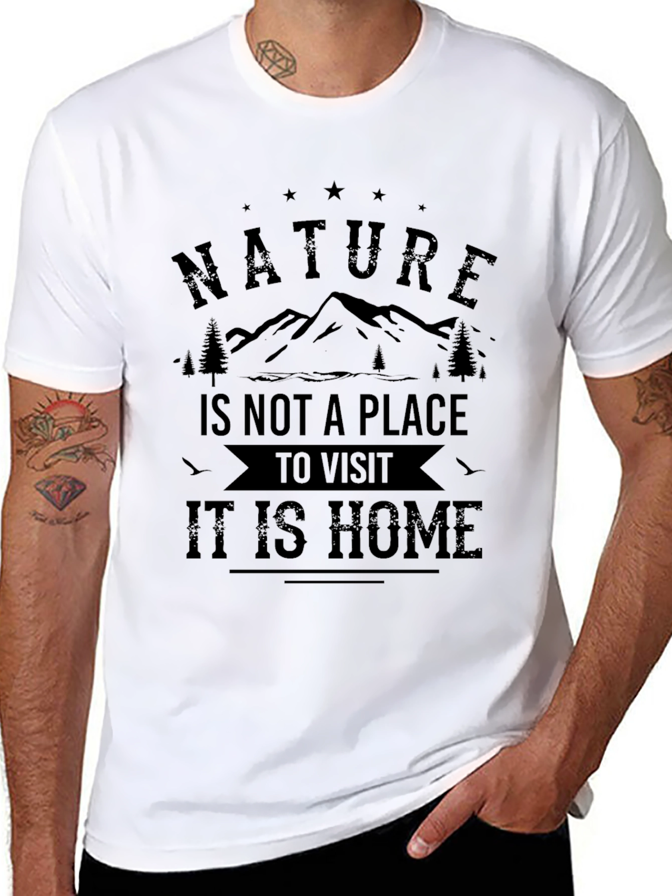 Nature is Home Graphic T-Shirt