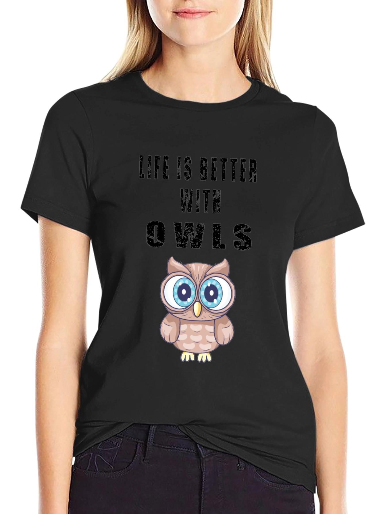 Life is Better With Owls Graphic T-Shirt