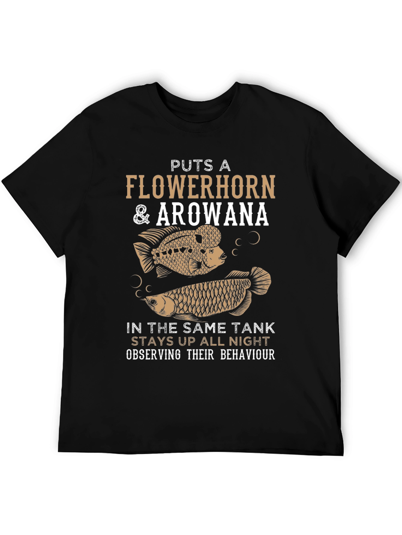 Flowerhorn & Arowana Fish Tank T-Shirt