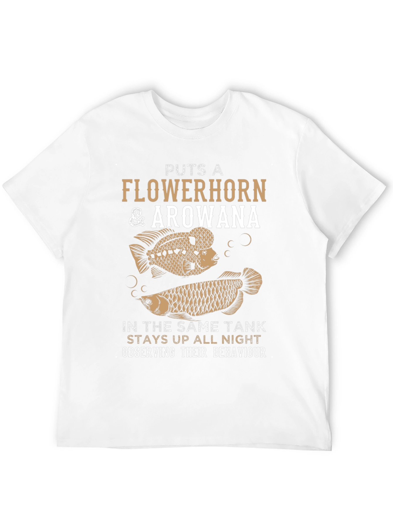 Flowerhorn & Arowana Fish Tank T-Shirt