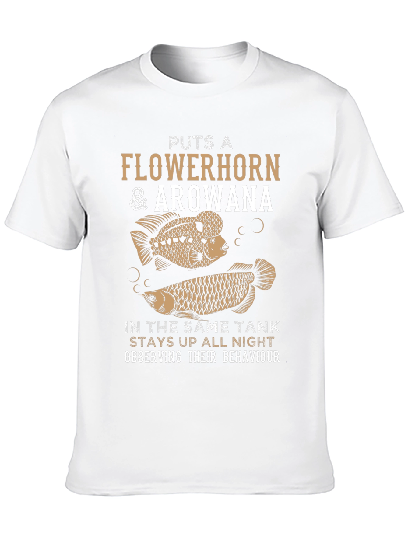 Flowerhorn & Arowana Fish Tank T-Shirt