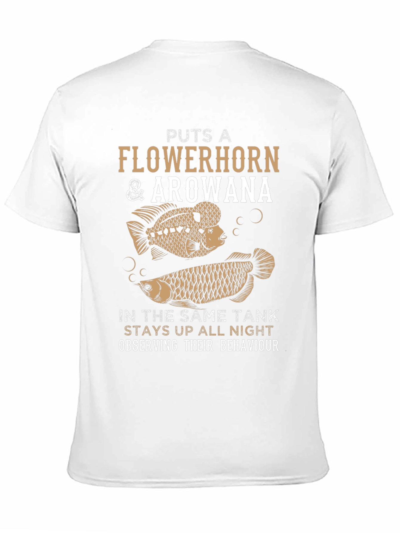 Flowerhorn & Arowana Fish Tank T-Shirt