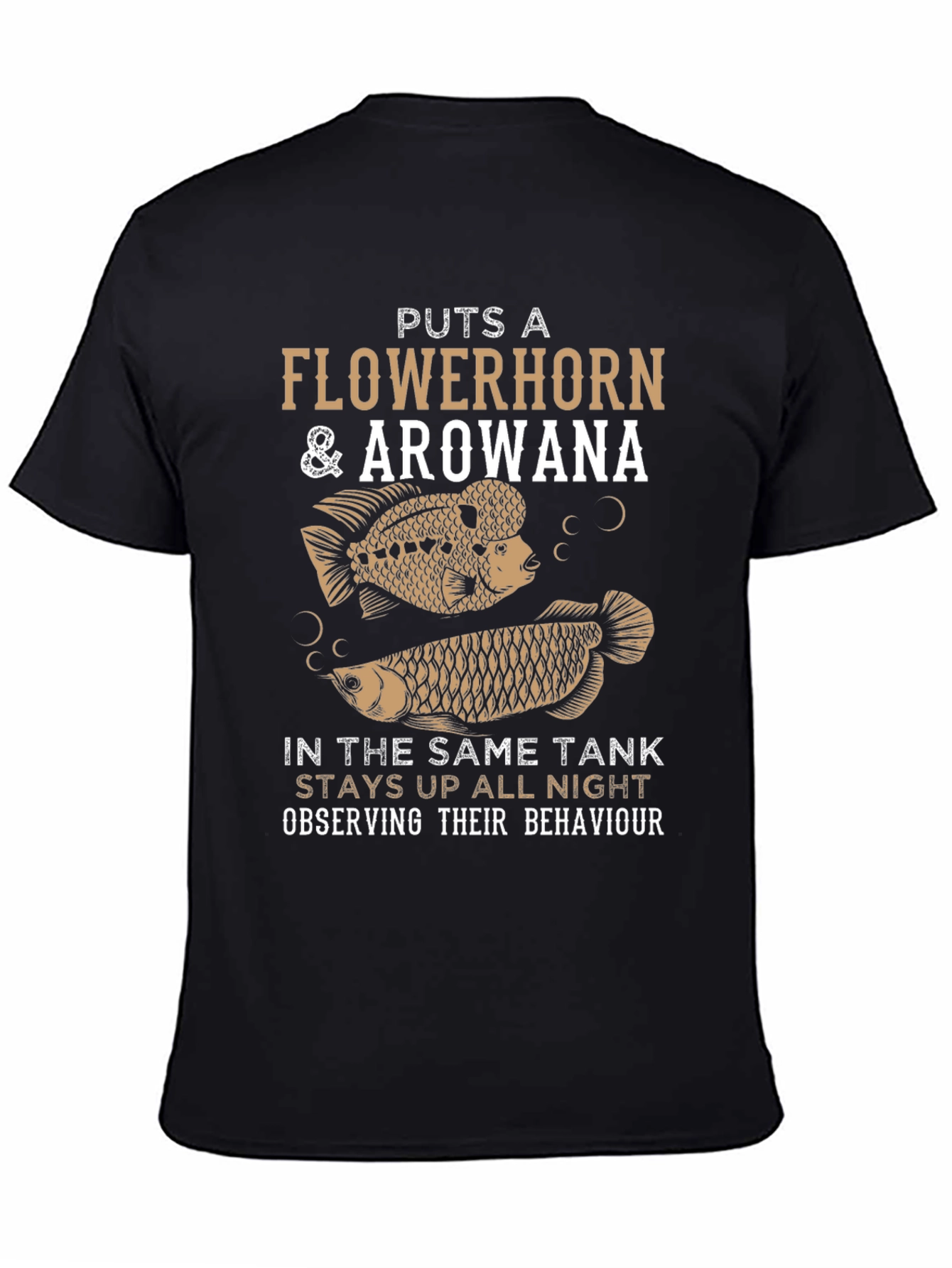 Flowerhorn & Arowana Fish Tank T-Shirt