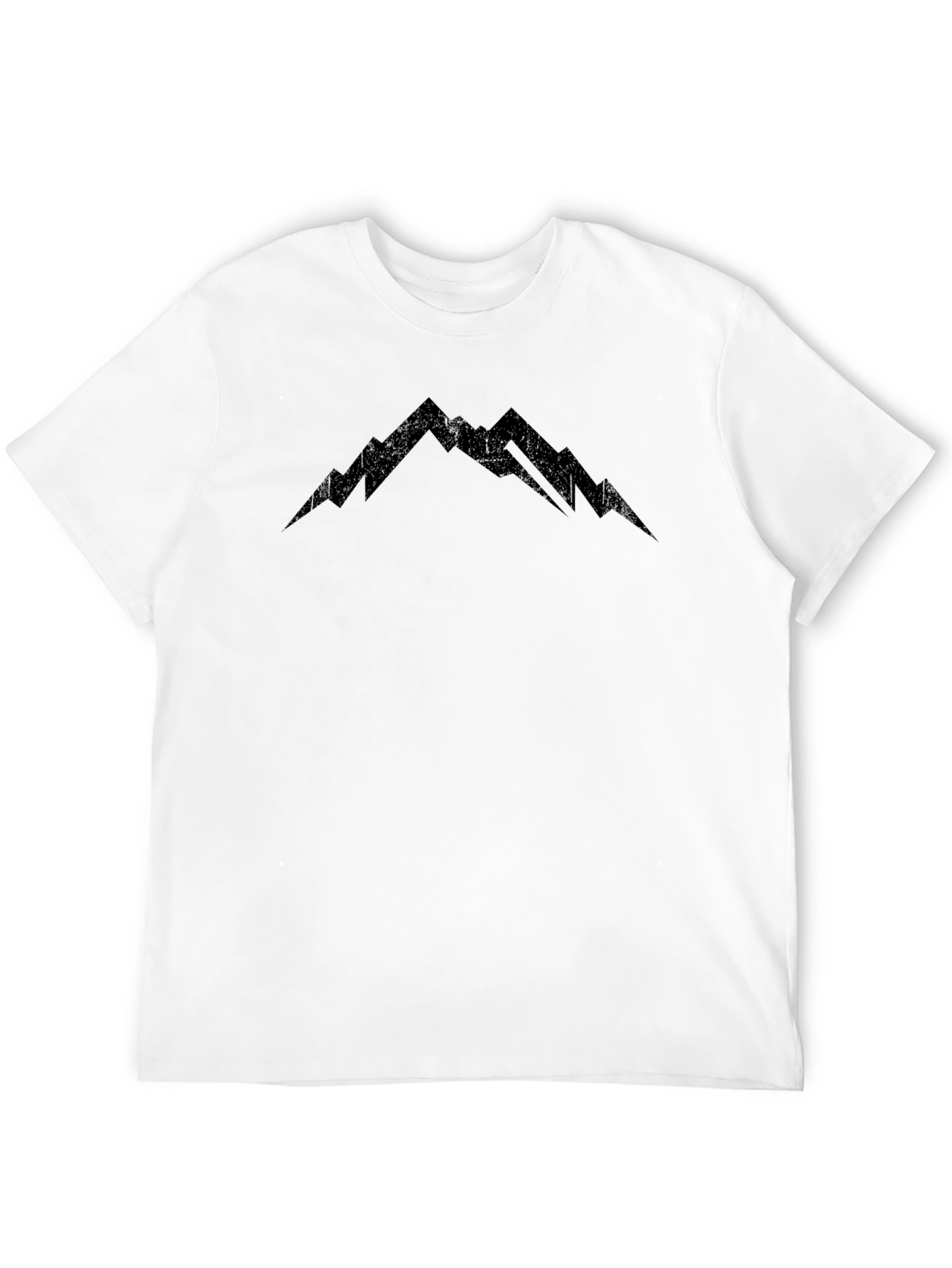 Mountain Peak Graphic Tee - Black Casual Shirt