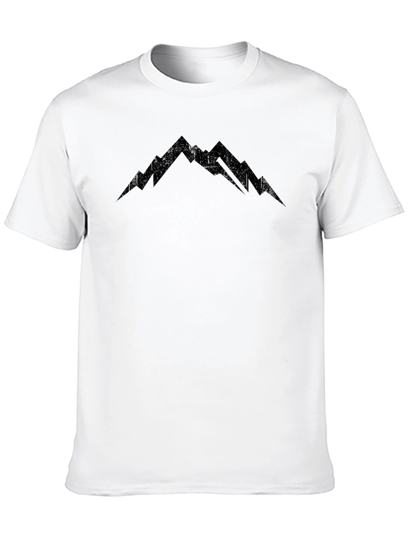 Mountain Peak Graphic Tee - Black Casual Shirt