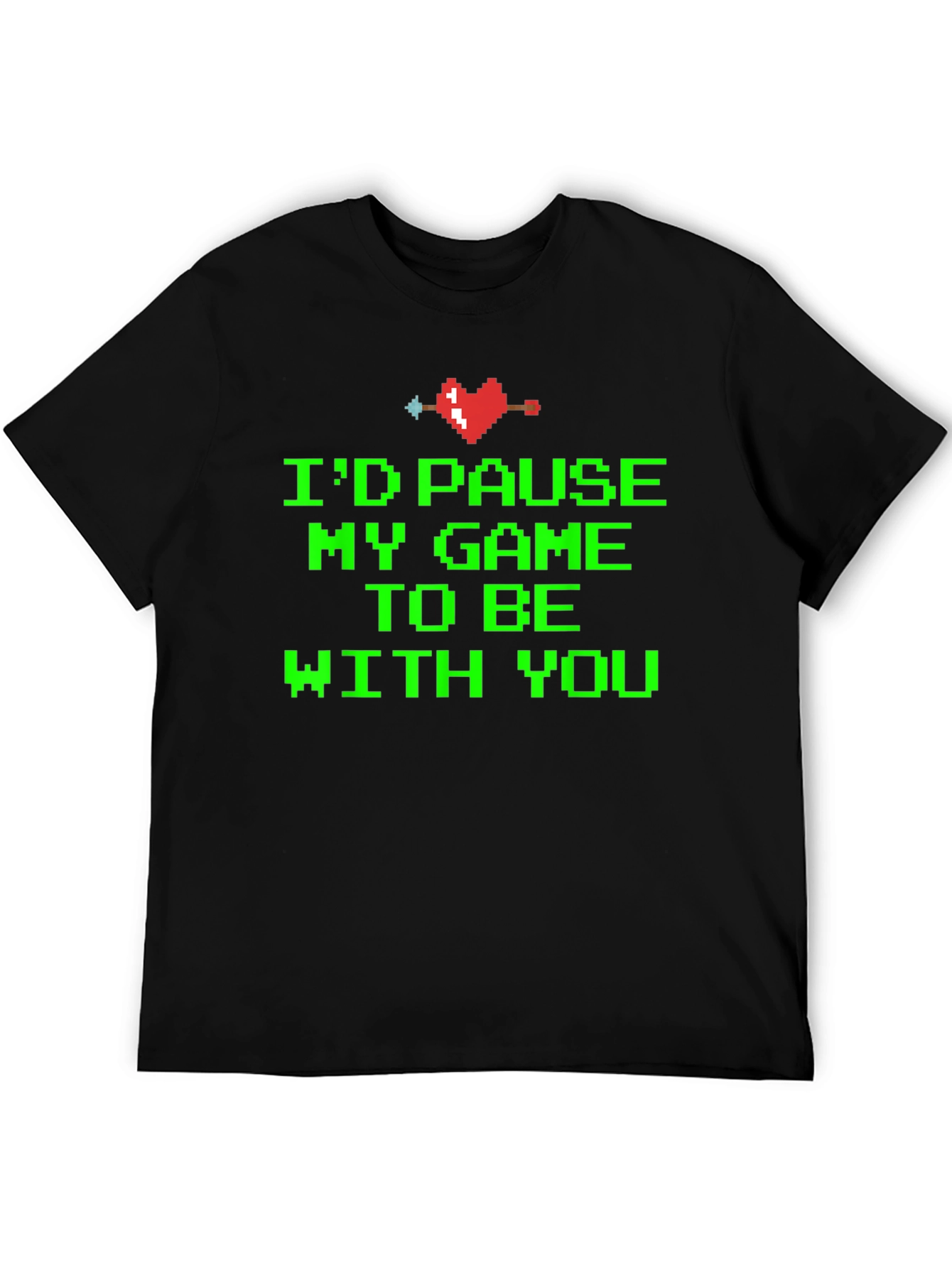 Gamer Love T-Shirt - Id Pause My Game