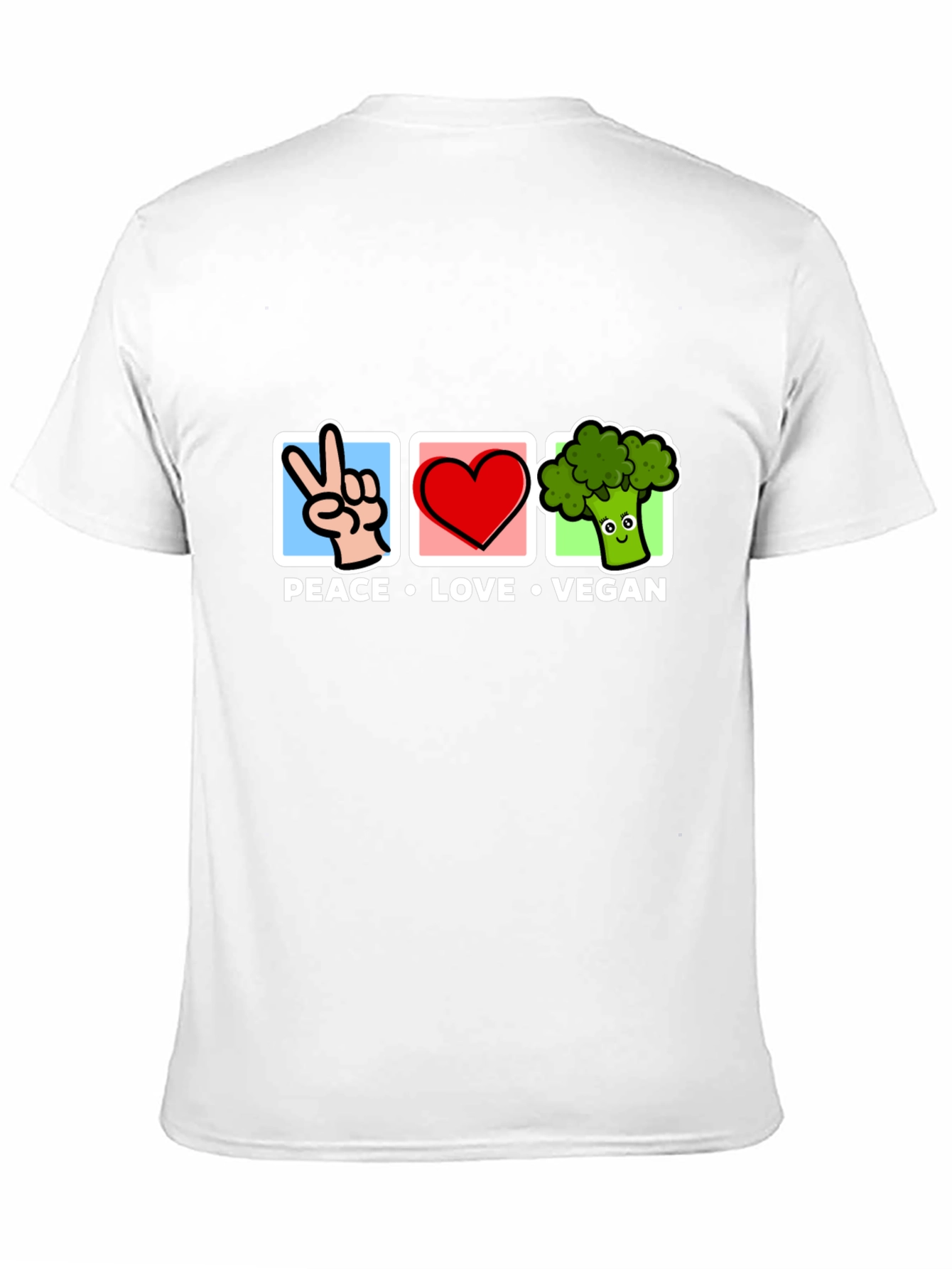 Peace Love Vegan T-Shirt - Unisex Graphic Tee