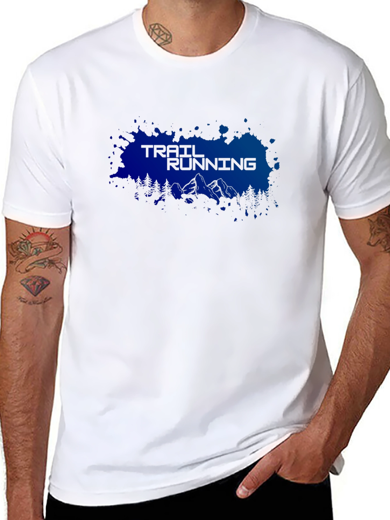 Trail Running Black T-Shirt