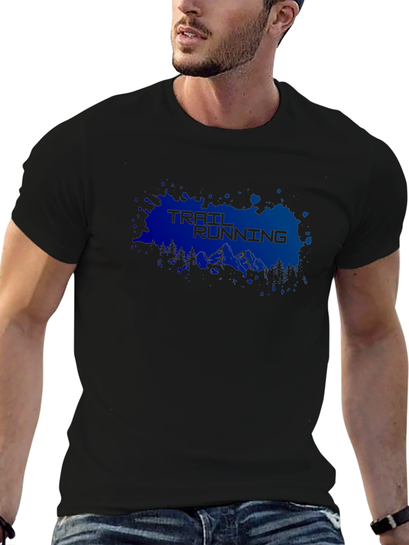 Trail Running Black T-Shirt