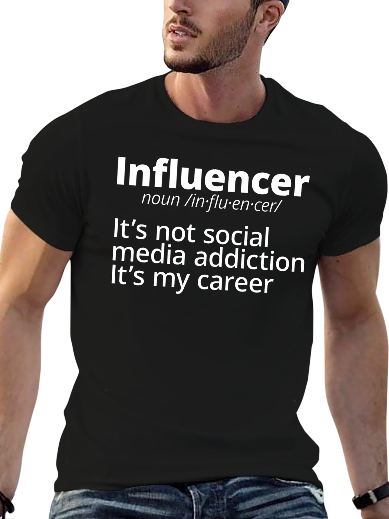 Influencer Career Black T-Shirt