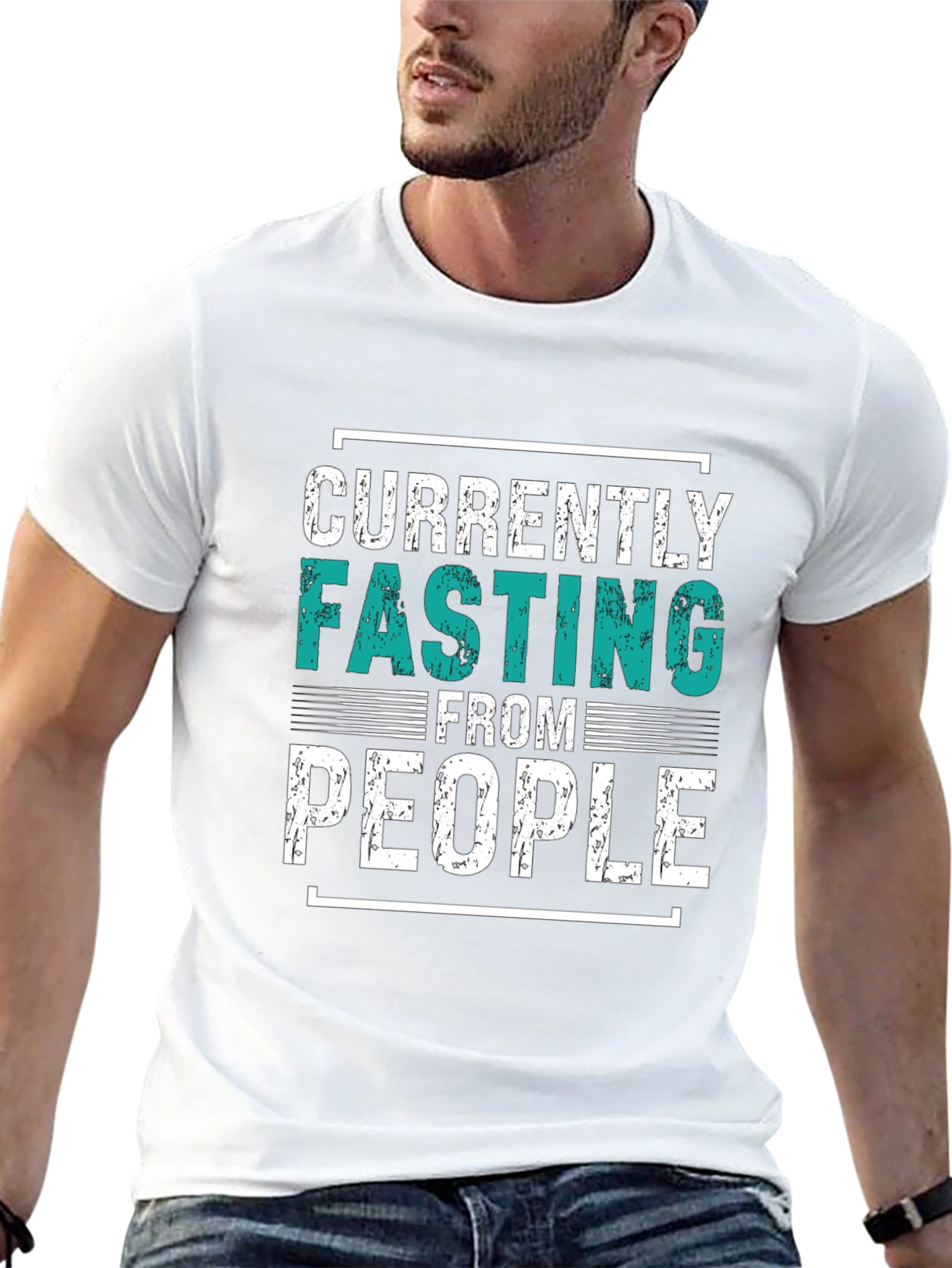 Currently Fasting From People Graphic Tee
