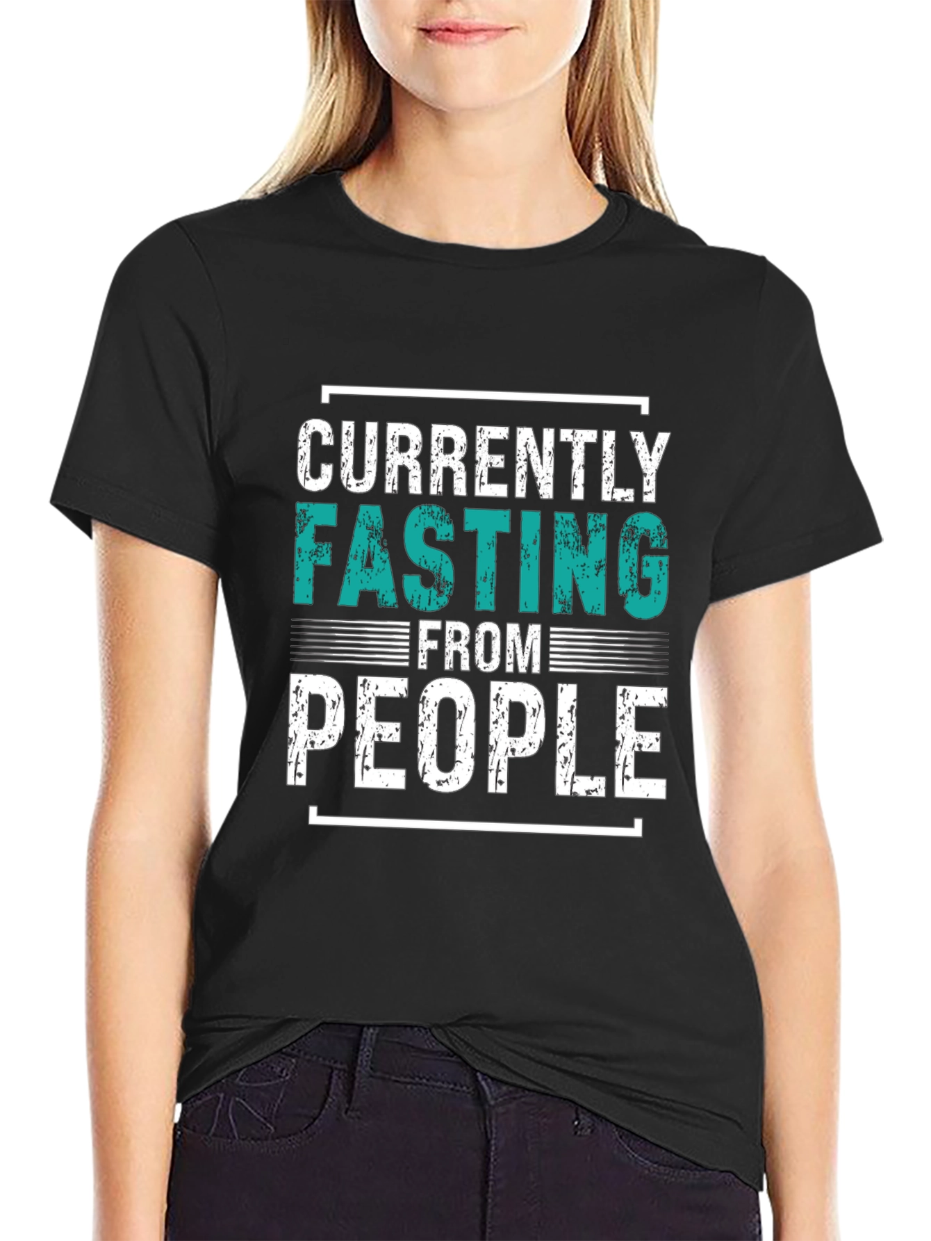Currently Fasting From People Graphic Tee