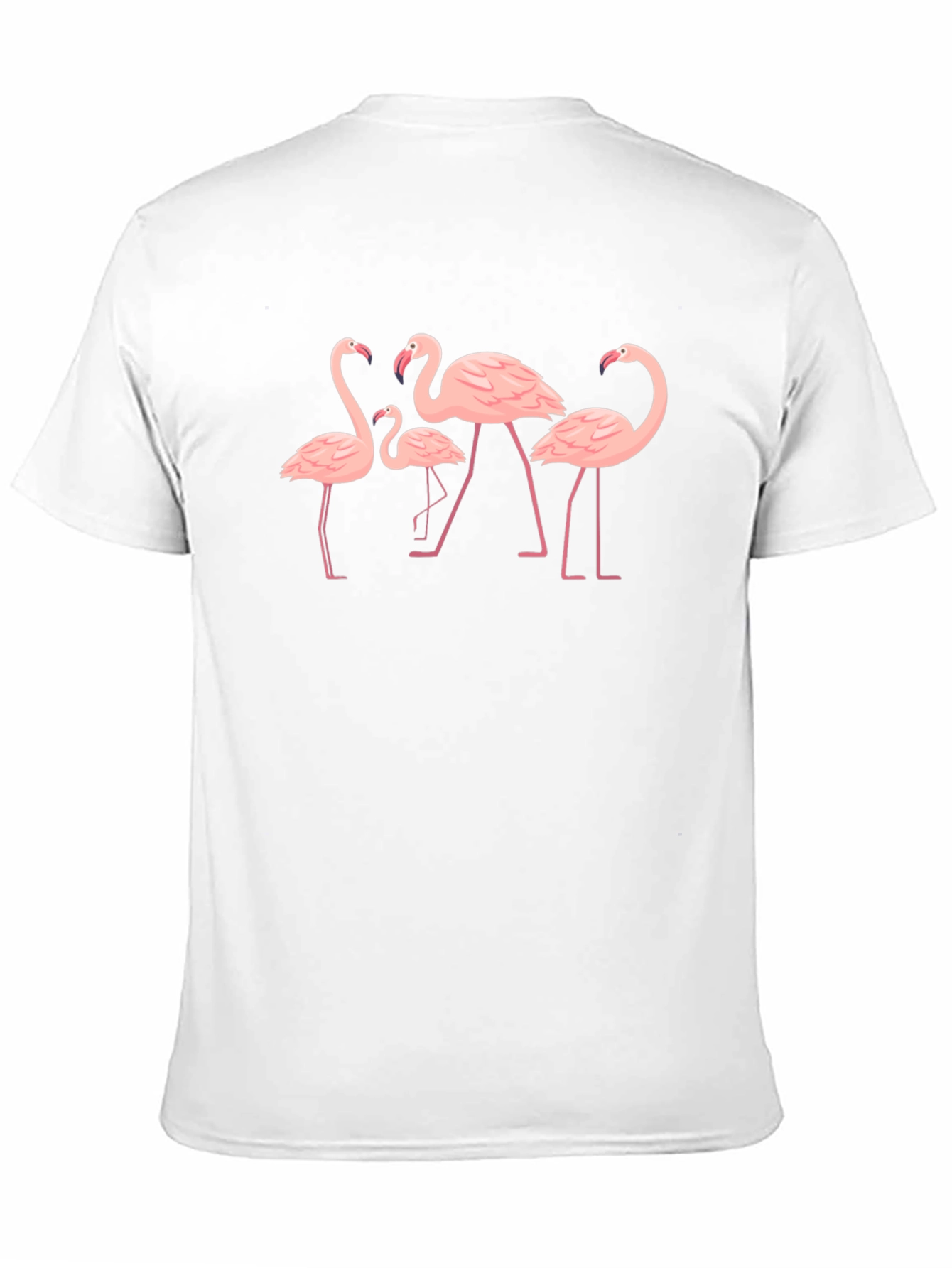 Flamingo Graphic Tee - Black Cotton Shirt