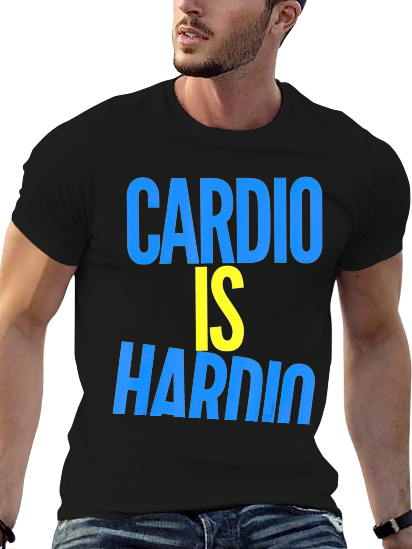 Cardio Is Hardio Funny Workout Shirt