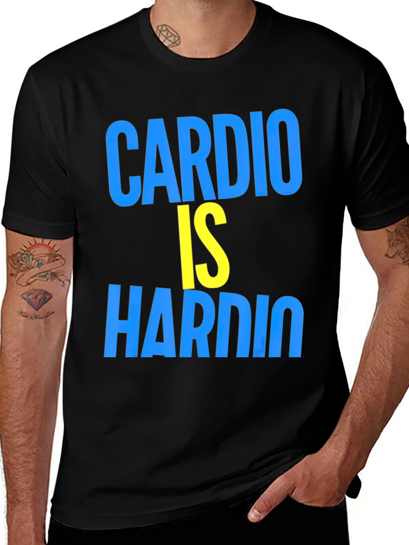 Cardio Is Hardio Funny Workout Shirt