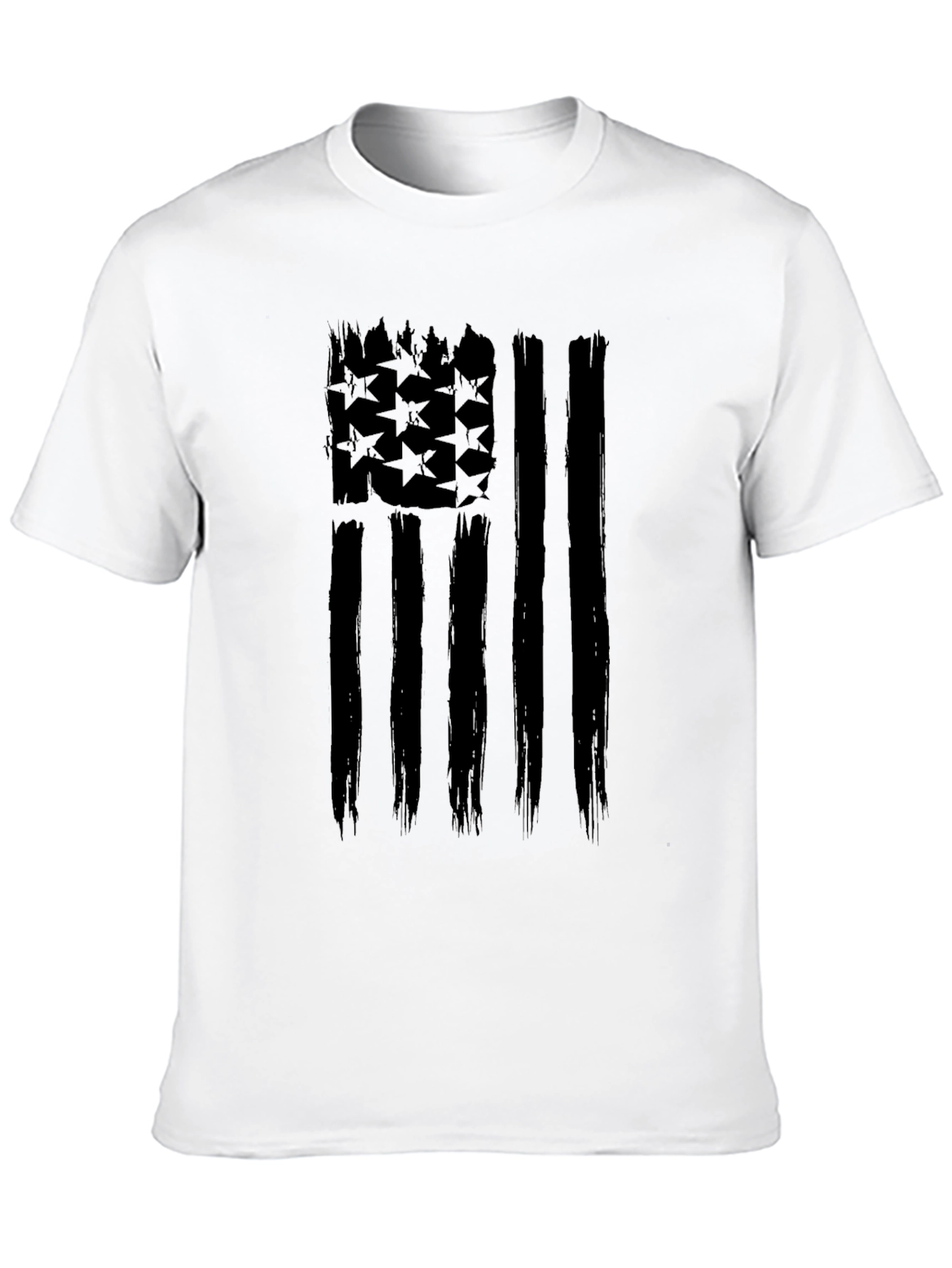 American Flag Distressed Graphic T-Shirt