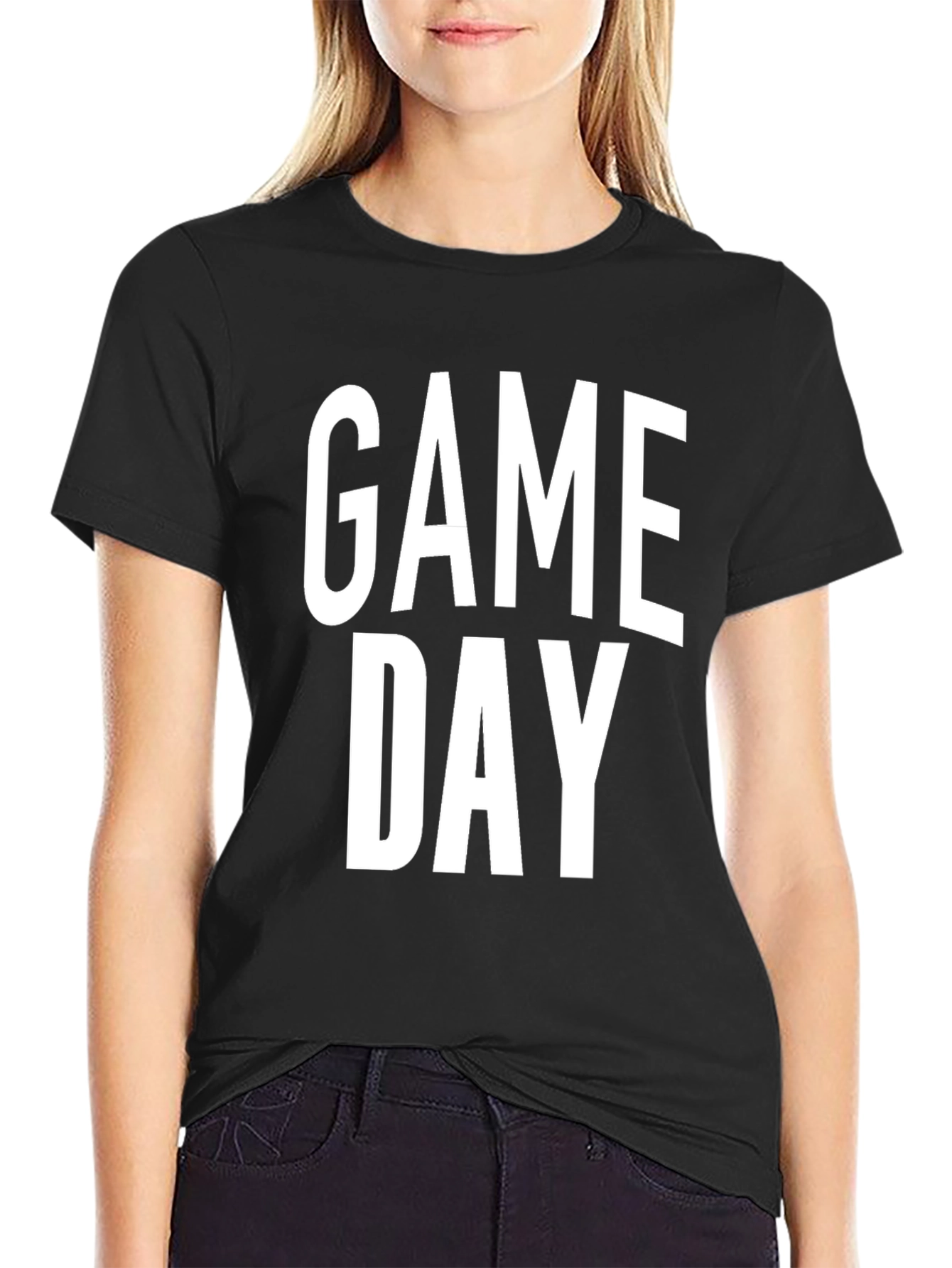 Game Day Black Graphic Tee