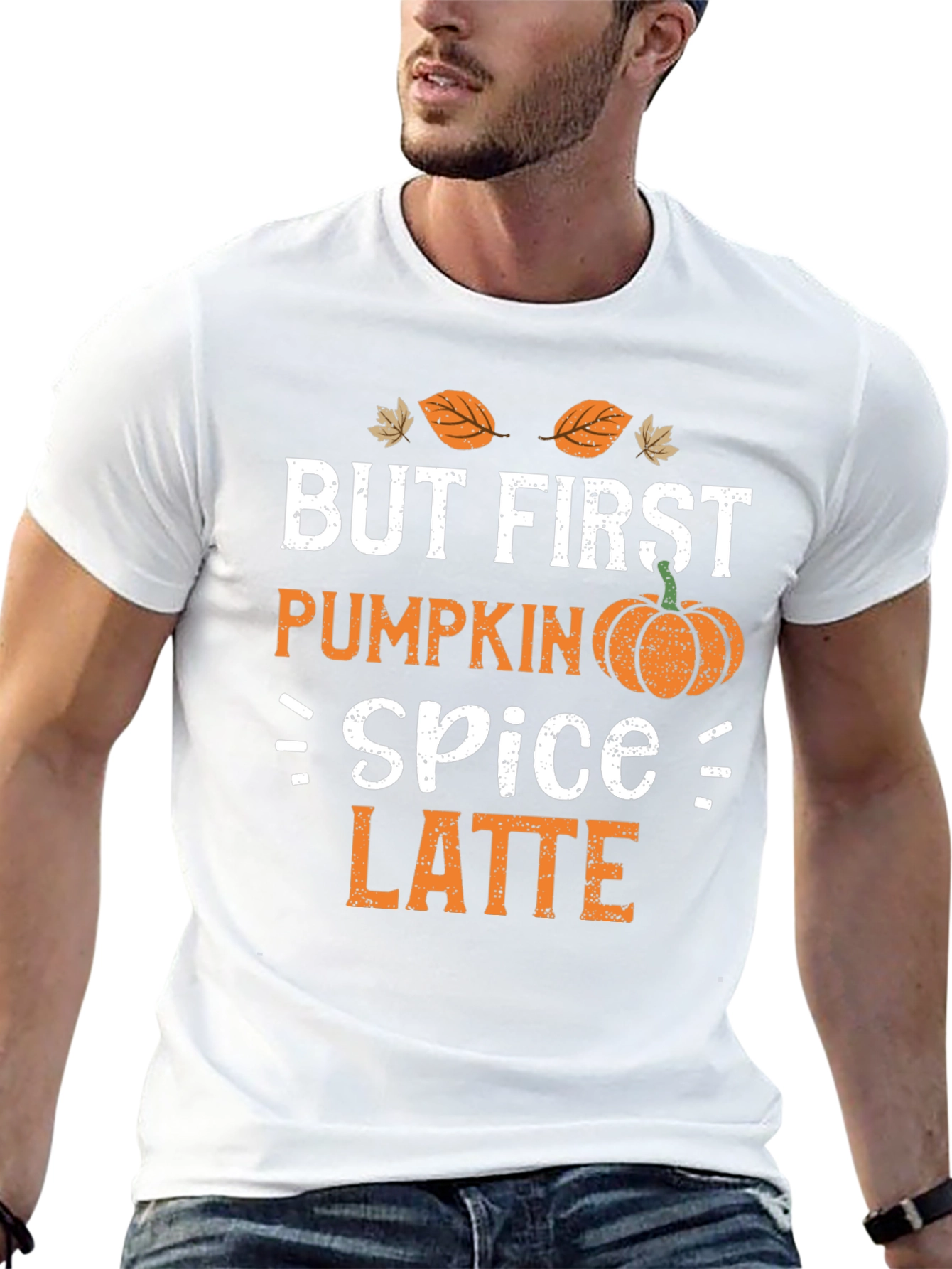 But First Pumpkin Spice Latte Black T-Shirt