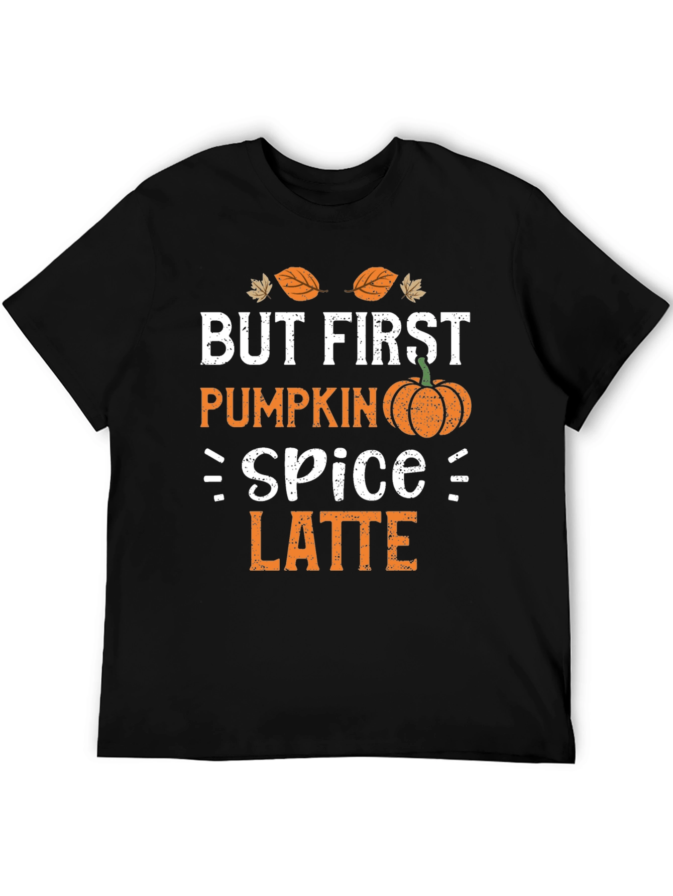 But First Pumpkin Spice Latte Black T-Shirt