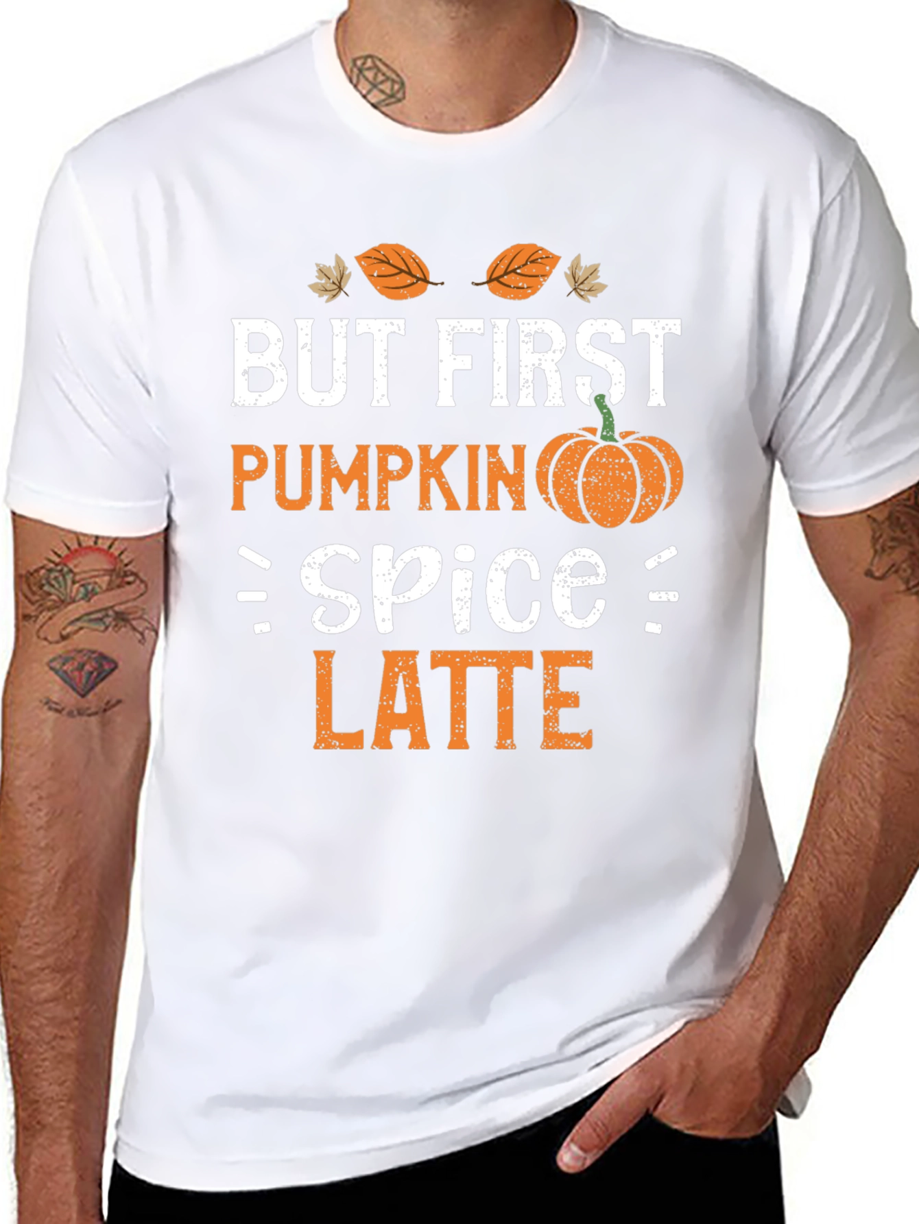 But First Pumpkin Spice Latte Black T-Shirt
